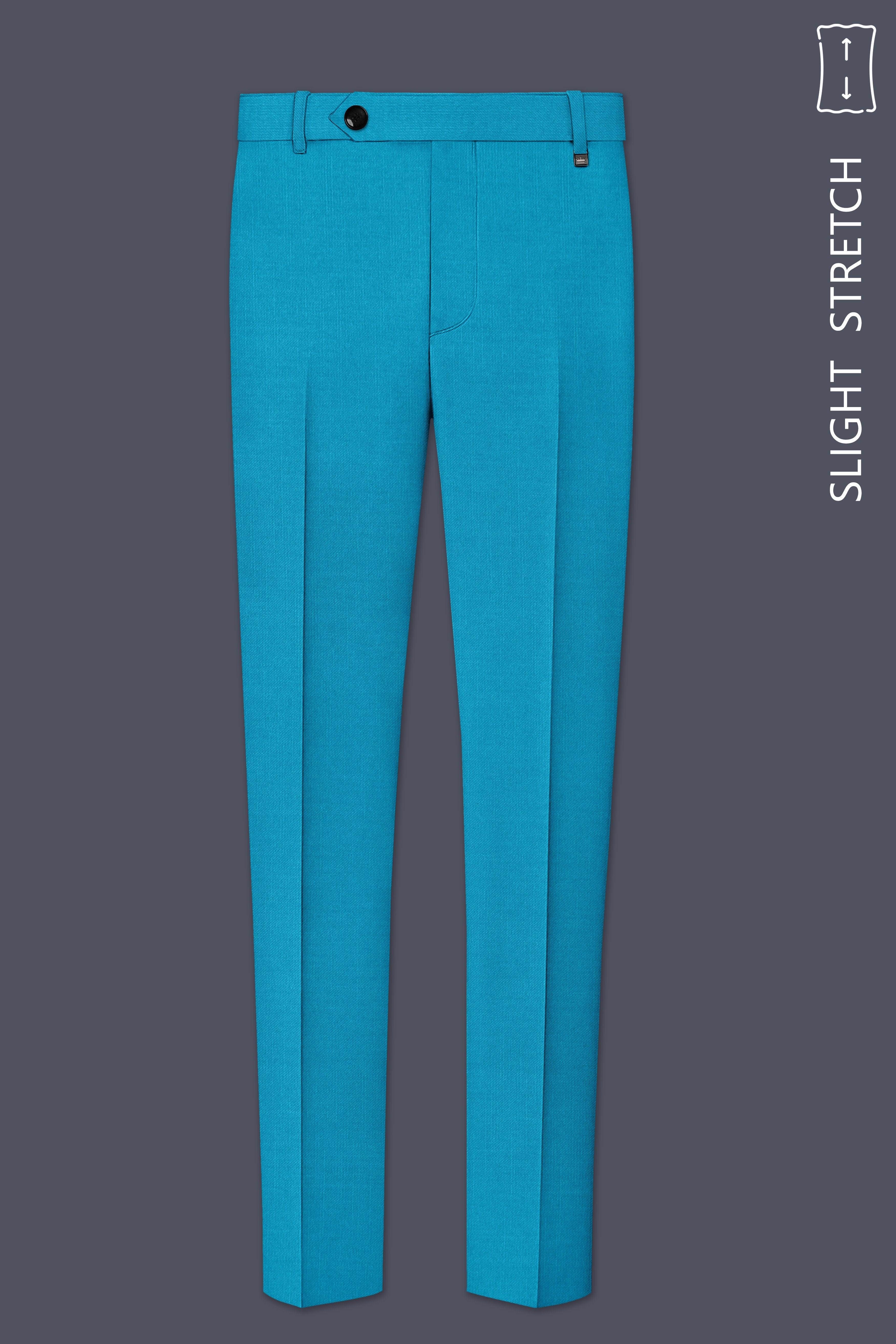 Atlantic-Bondi Blue Wool Rich Slight Stretch Double Breasted Suit