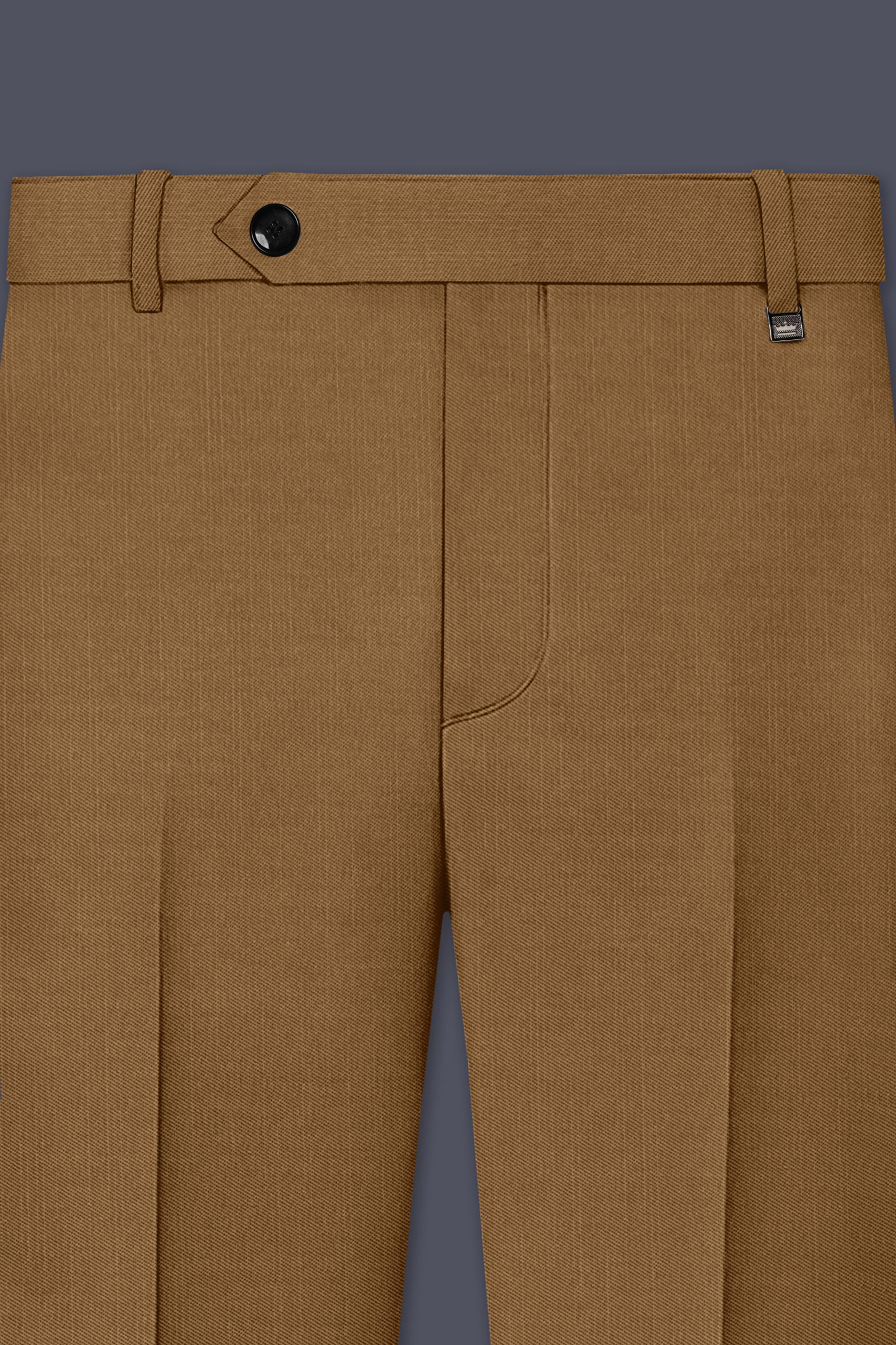Sapphire-Potters Brown Wool Rich Slight Stretch Double Breasted Suit