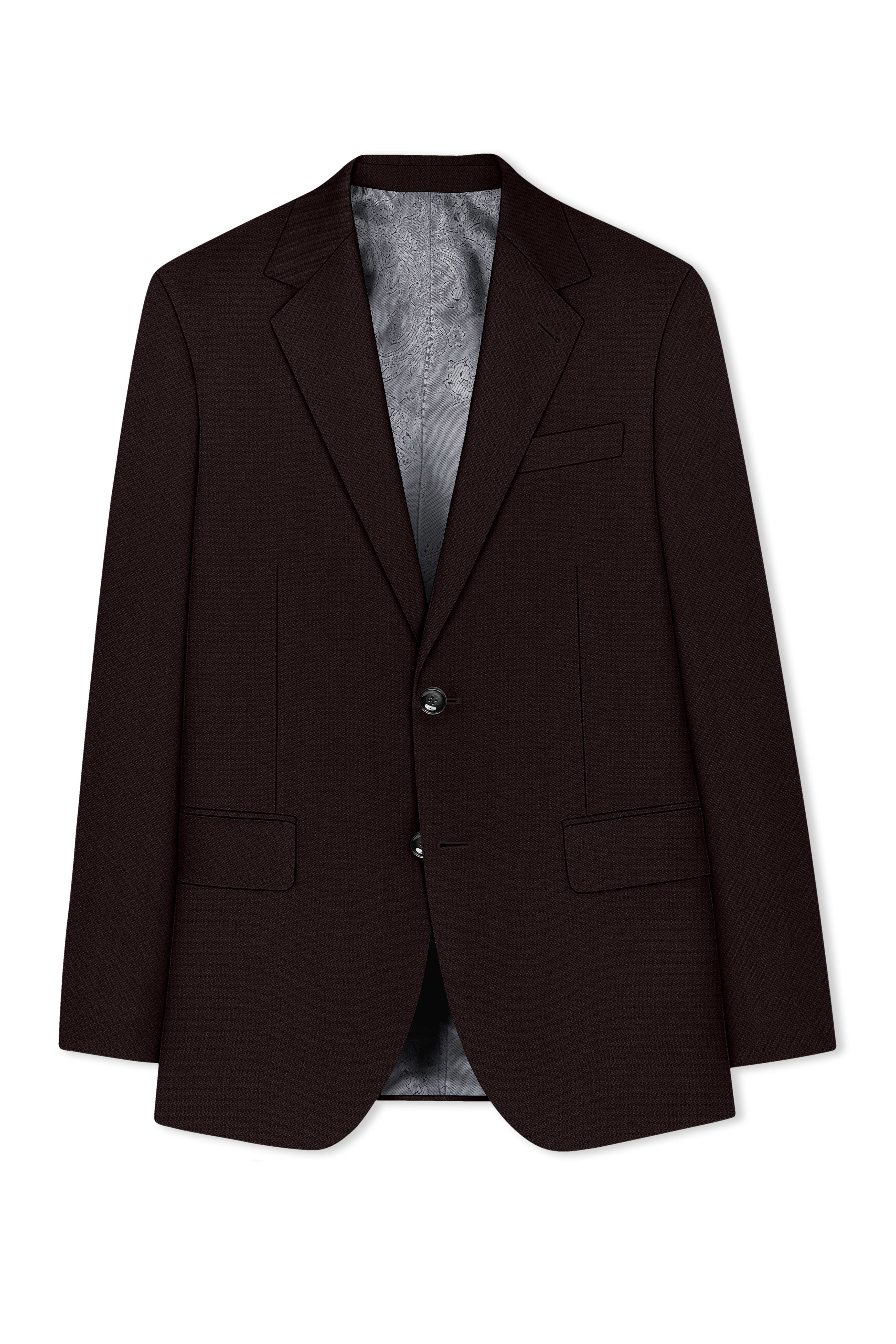 Hampton-Gondola Brown Diamond Textured Wool Rich Slight Stretch Single Breasted Suit ST5411-SB-36, ST5411-SB-38, ST5411-SB-40, ST5411-SB-42, ST5411-SB-44, ST5411-SB-46, ST5411-SB-48, ST5411-SB-50, ST5411-SB-52, ST5411-SB-54, ST5411-SB-56, ST5411-SB-58, ST5411-SB-60
