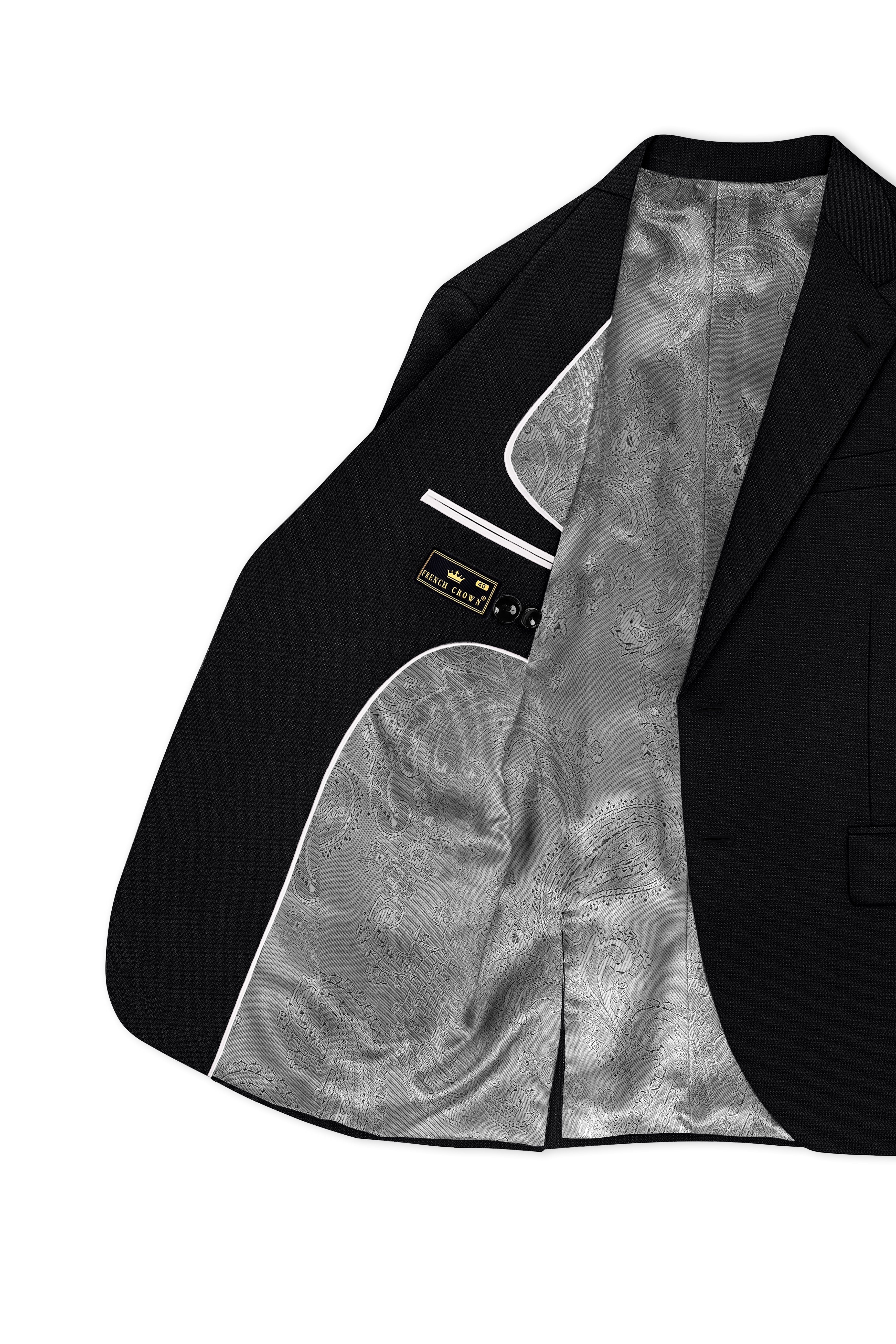 Regal-Jade Black Diamond Textured Wool Rich Slight Stretch Single Breasted Suit ST5415-SB-36, ST5415-SB-38, ST5415-SB-40, ST5415-SB-42, ST5415-SB-44, ST5415-SB-46, ST5415-SB-48, ST5415-SB-50, ST5415-SB-52, ST5415-SB-54, ST5415-SB-56, ST5415-SB-58, ST5415-SB-60