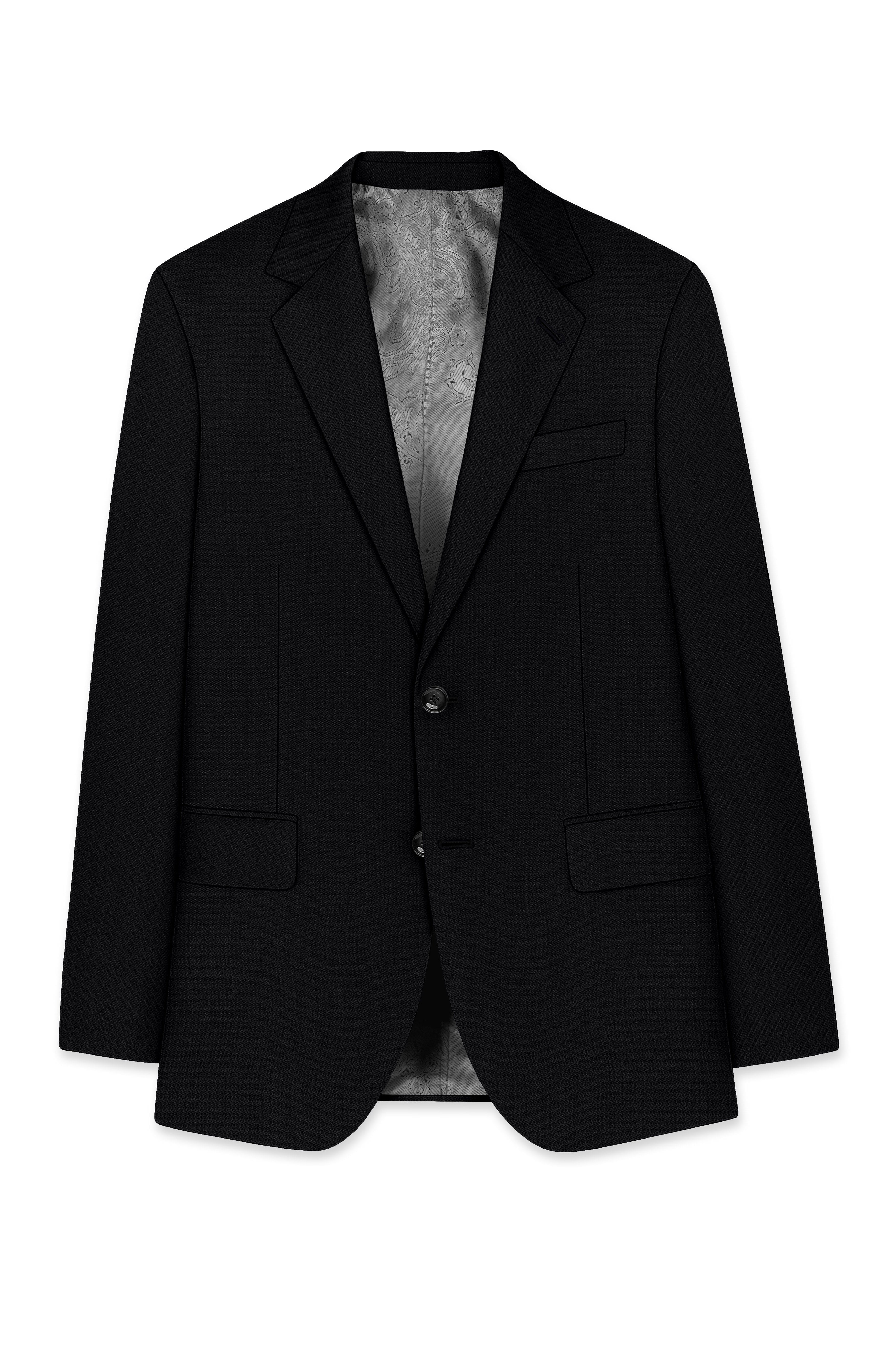 Regal-Jade Black Diamond Textured Wool Rich Slight Stretch Single Breasted Suit ST5415-SB-36, ST5415-SB-38, ST5415-SB-40, ST5415-SB-42, ST5415-SB-44, ST5415-SB-46, ST5415-SB-48, ST5415-SB-50, ST5415-SB-52, ST5415-SB-54, ST5415-SB-56, ST5415-SB-58, ST5415-SB-60