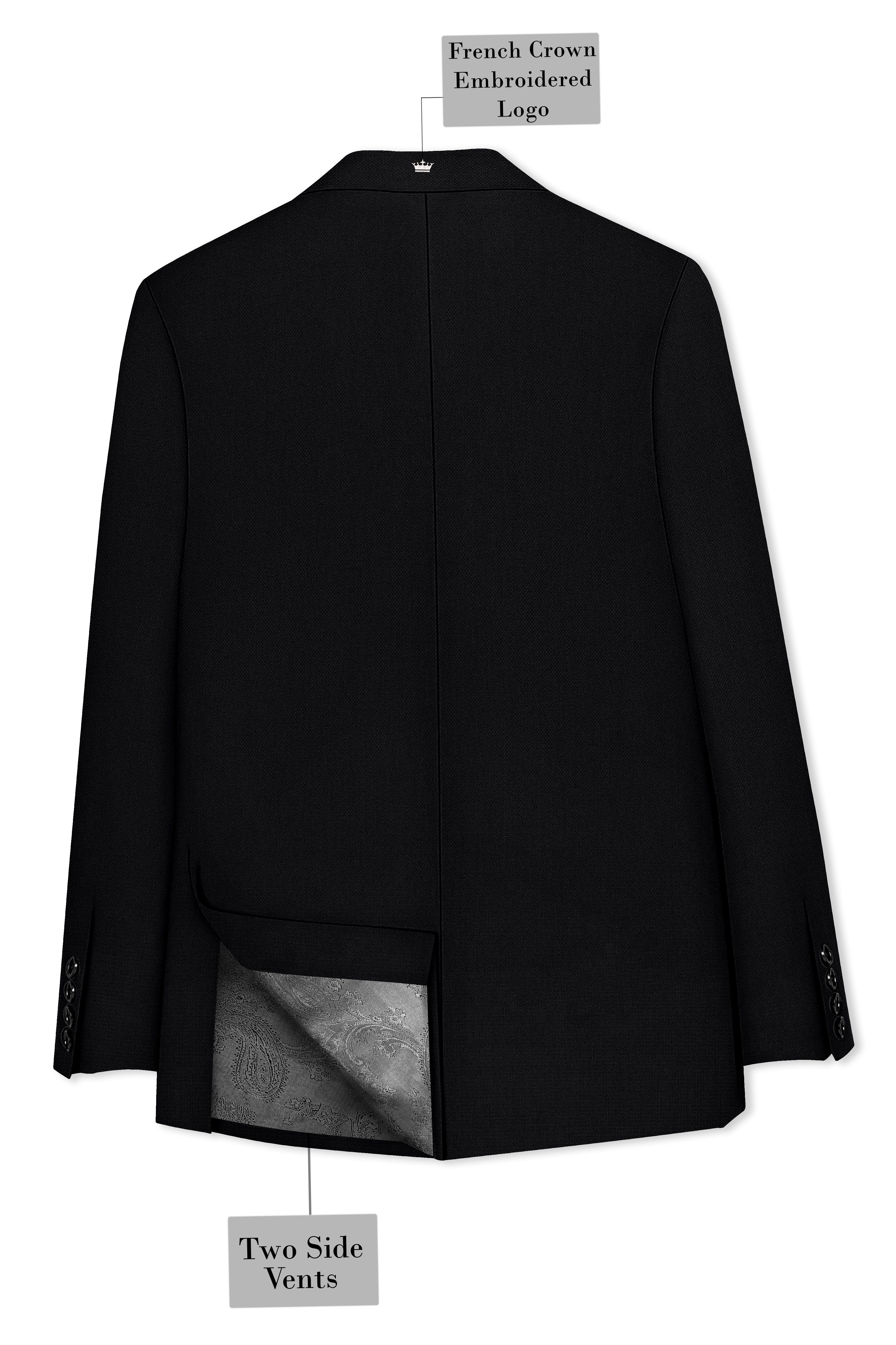 Regal-Jade Black Diamond Textured Wool Rich Slight Stretch Single Breasted Suit ST5415-SB-36, ST5415-SB-38, ST5415-SB-40, ST5415-SB-42, ST5415-SB-44, ST5415-SB-46, ST5415-SB-48, ST5415-SB-50, ST5415-SB-52, ST5415-SB-54, ST5415-SB-56, ST5415-SB-58, ST5415-SB-60