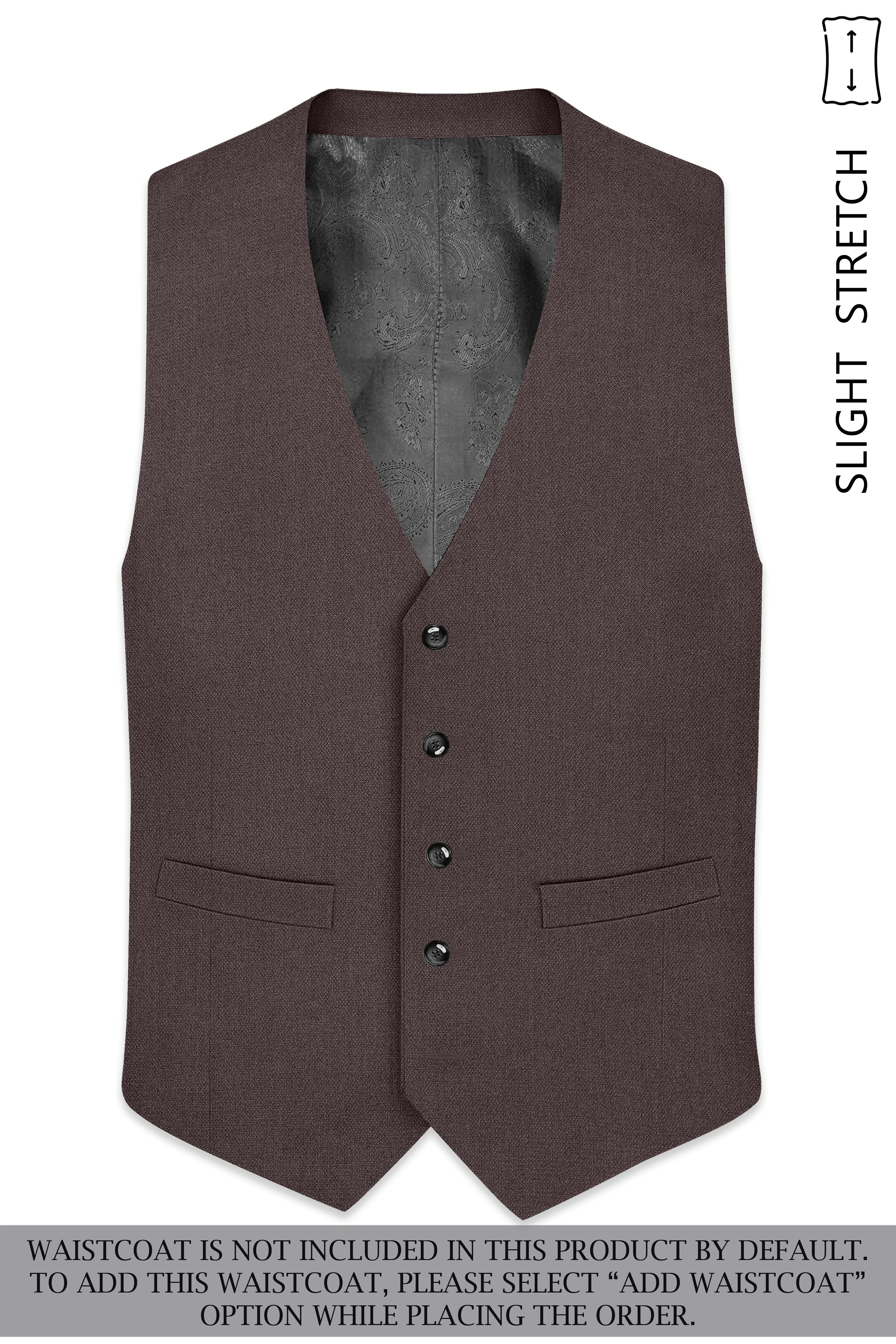Estate-Fuscous Brown Diamond Textured Wool Rich Slight Stretch Single Breasted Suit ST5417-SB-36, ST5417-SB-38, ST5417-SB-40, ST5417-SB-42, ST5417-SB-44, ST5417-SB-46, ST5417-SB-48, ST5417-SB-50, ST5417-SB-52, ST5417-SB-54, ST5417-SB-56, ST5417-SB-58, ST5417-SB-60