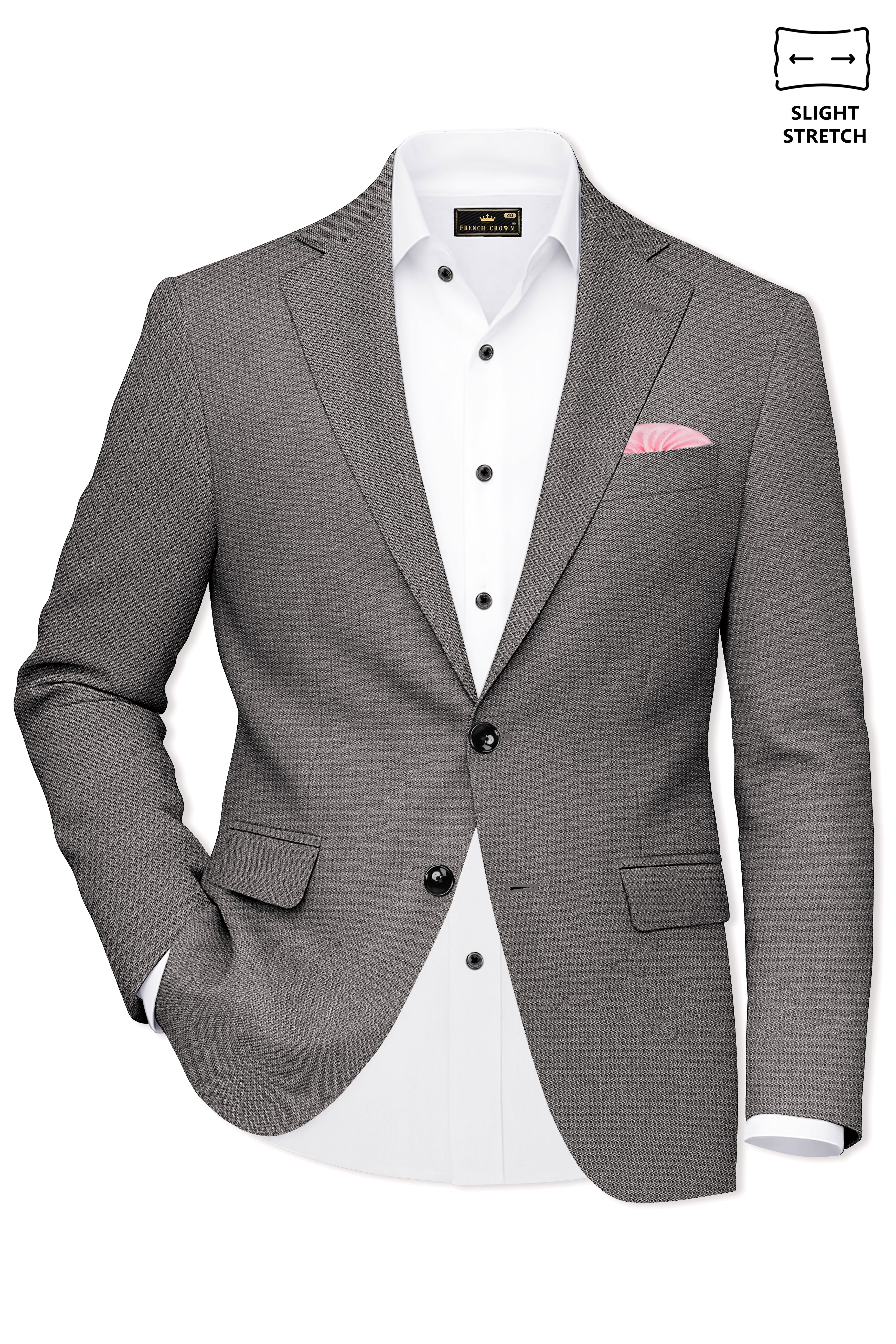 Sterling-Ironside Gray Diamond Textured Wool Rich Slight Stretch Single Breasted Suit ST5418-SB-36, ST5418-SB-38, ST5418-SB-40, ST5418-SB-42, ST5418-SB-44, ST5418-SB-46, ST5418-SB-48, ST5418-SB-50, ST5418-SB-52, ST5418-SB-54, ST5418-SB-56, ST5418-SB-58, ST5418-SB-60