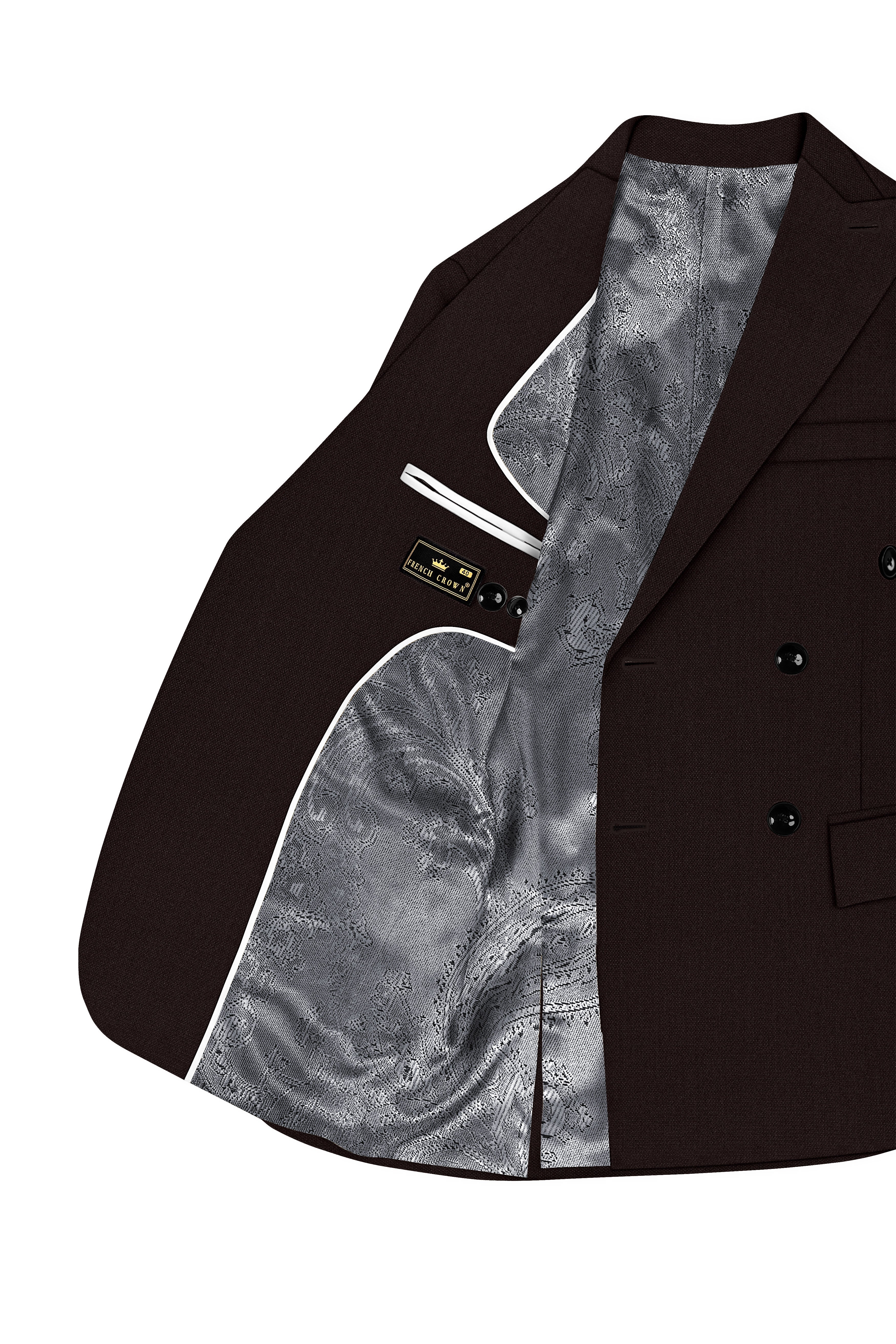 Hampton-Gondola Brown Diamond Textured Wool Rich Slight Double Single Breasted Suit ST5422-DB-36, ST5422-DB-38, ST5422-DB-40, ST5422-DB-42, ST5422-DB-44, ST5422-DB-46, ST5422-DB-48, ST5422-DB-50, ST5422-DB-52, ST5422-DB-54, ST5422-DB-56, ST5422-DB-58, ST5422-DB-60