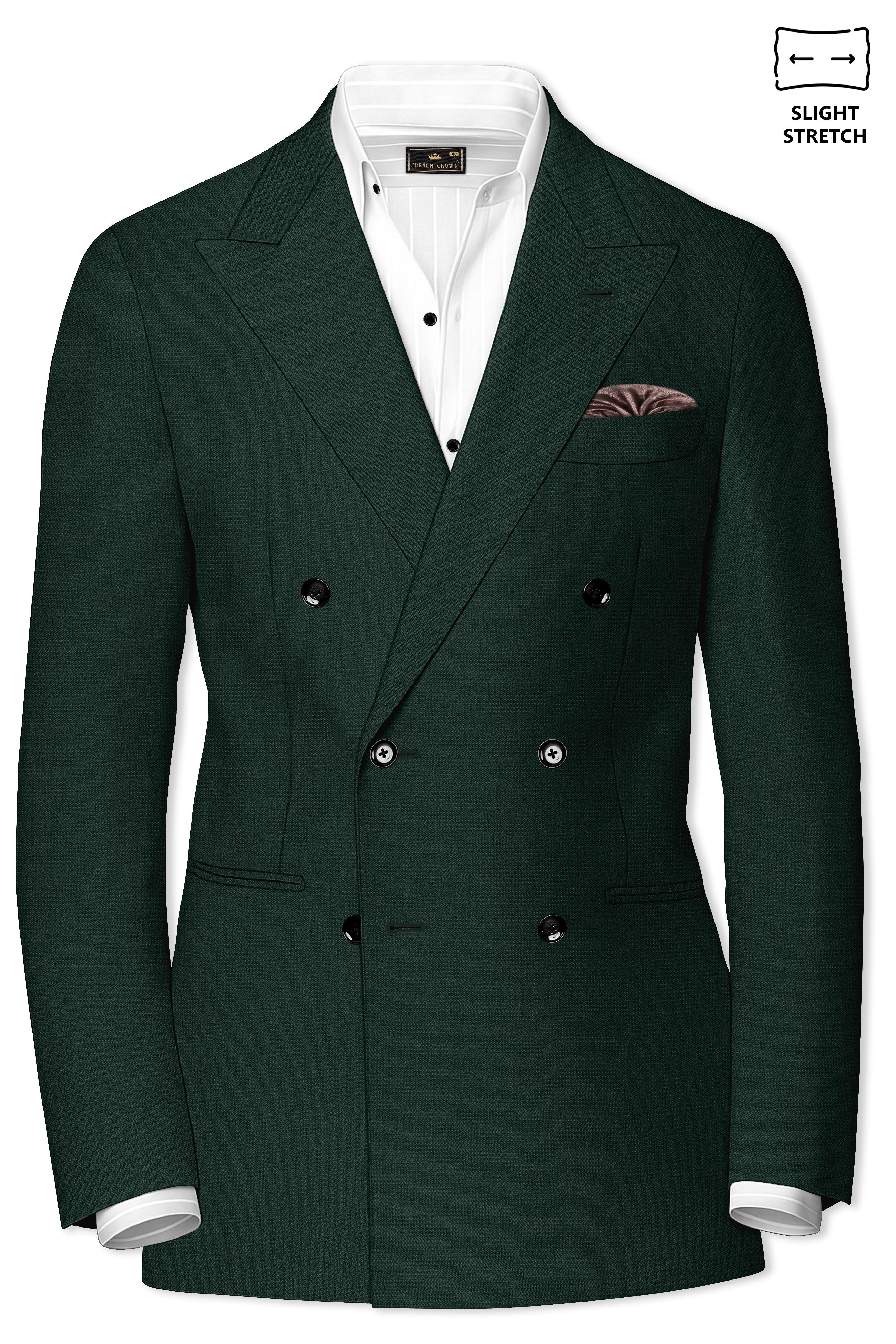 Noble-Phthalo Green Diamond Textured Wool Rich Slight Stretch Double Breasted Suit ST5425-DB-36, ST5425-DB-38, ST5425-DB-40, ST5425-DB-42, ST5425-DB-44, ST5425-DB-46, ST5425-DB-48, ST5425-DB-50, ST5425-DB-52, ST5425-DB-54, ST5425-DB-56, ST5425-DB-58, ST5425-DB-60