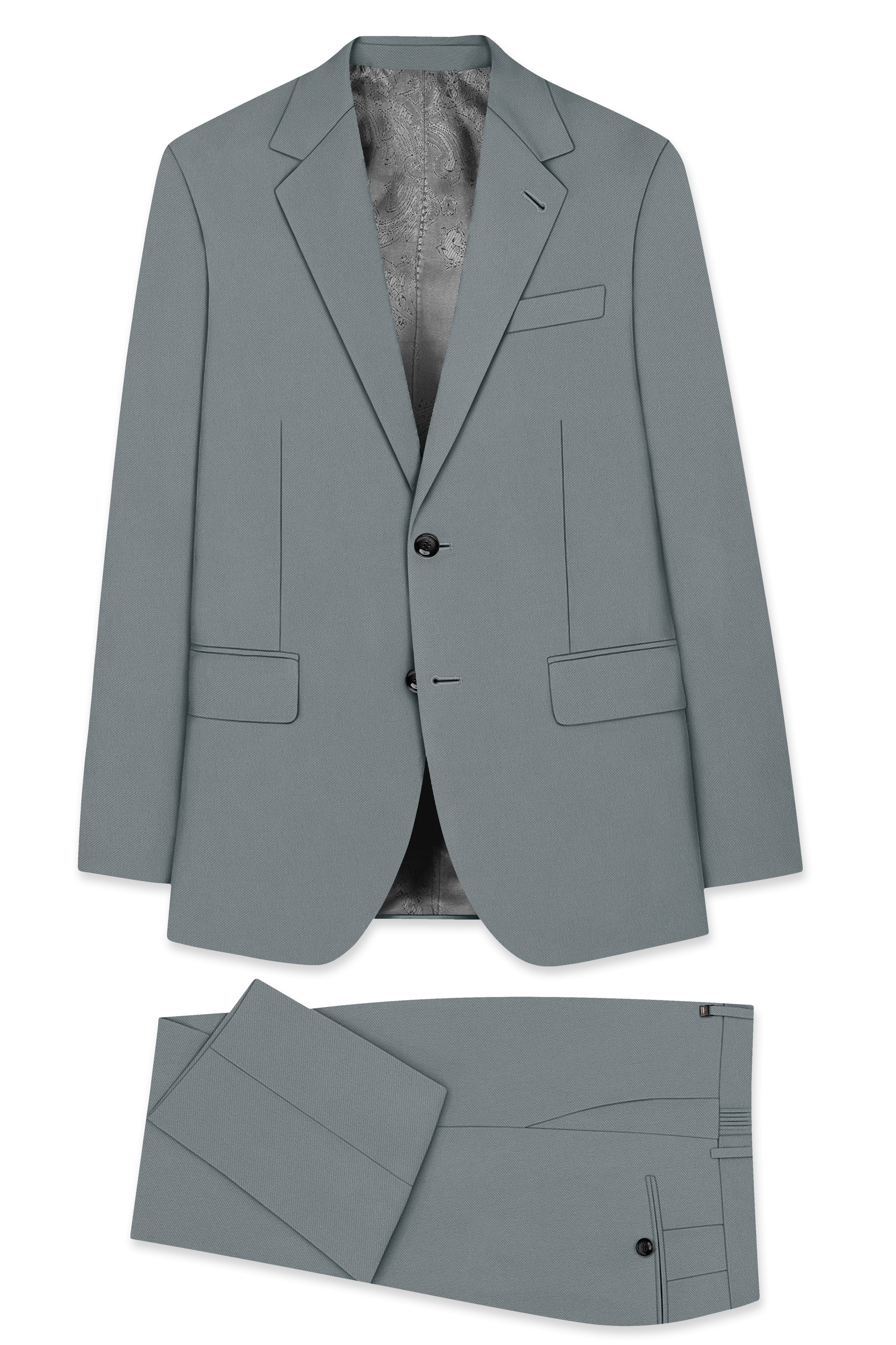 Flexaro-Korean Abbey gray 4-Way Stretch Wrinkle-Free Wool Rich Single Breasted Suit ST5434-SB-36, ST5434-SB-38, ST5434-SB-40, ST5434-SB-42, ST5434-SB-44, ST5434-SB-46, ST5434-SB-48, ST5434-SB-50, ST5434-SB-52, ST5434-SB-54, ST5434-SB-56, ST5434-SB-58, ST5434-SB-60