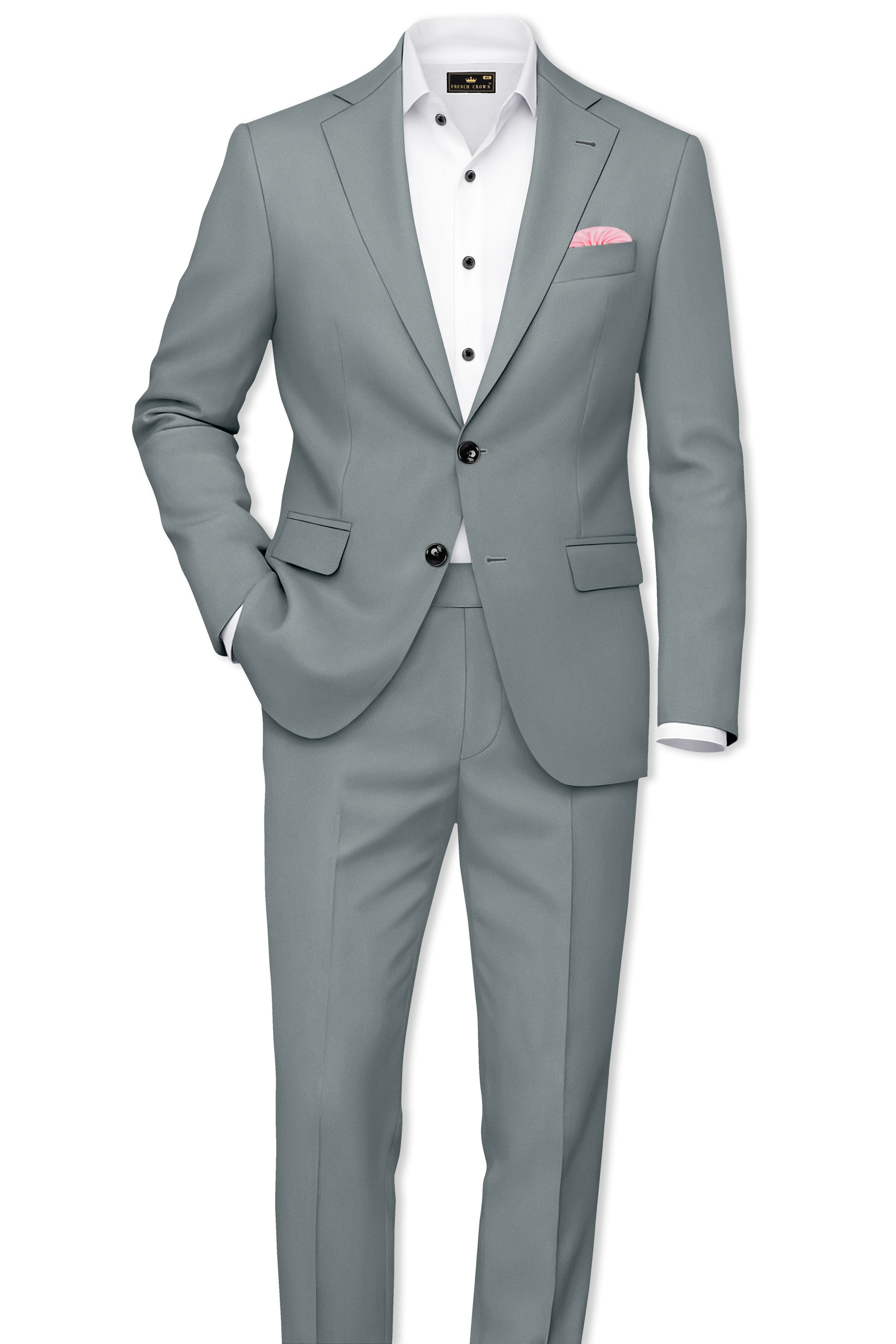 Flexaro-Korean Abbey gray 4-Way Stretch Wrinkle-Free Wool Rich Single Breasted Suit ST5434-SB-36, ST5434-SB-38, ST5434-SB-40, ST5434-SB-42, ST5434-SB-44, ST5434-SB-46, ST5434-SB-48, ST5434-SB-50, ST5434-SB-52, ST5434-SB-54, ST5434-SB-56, ST5434-SB-58, ST5434-SB-60