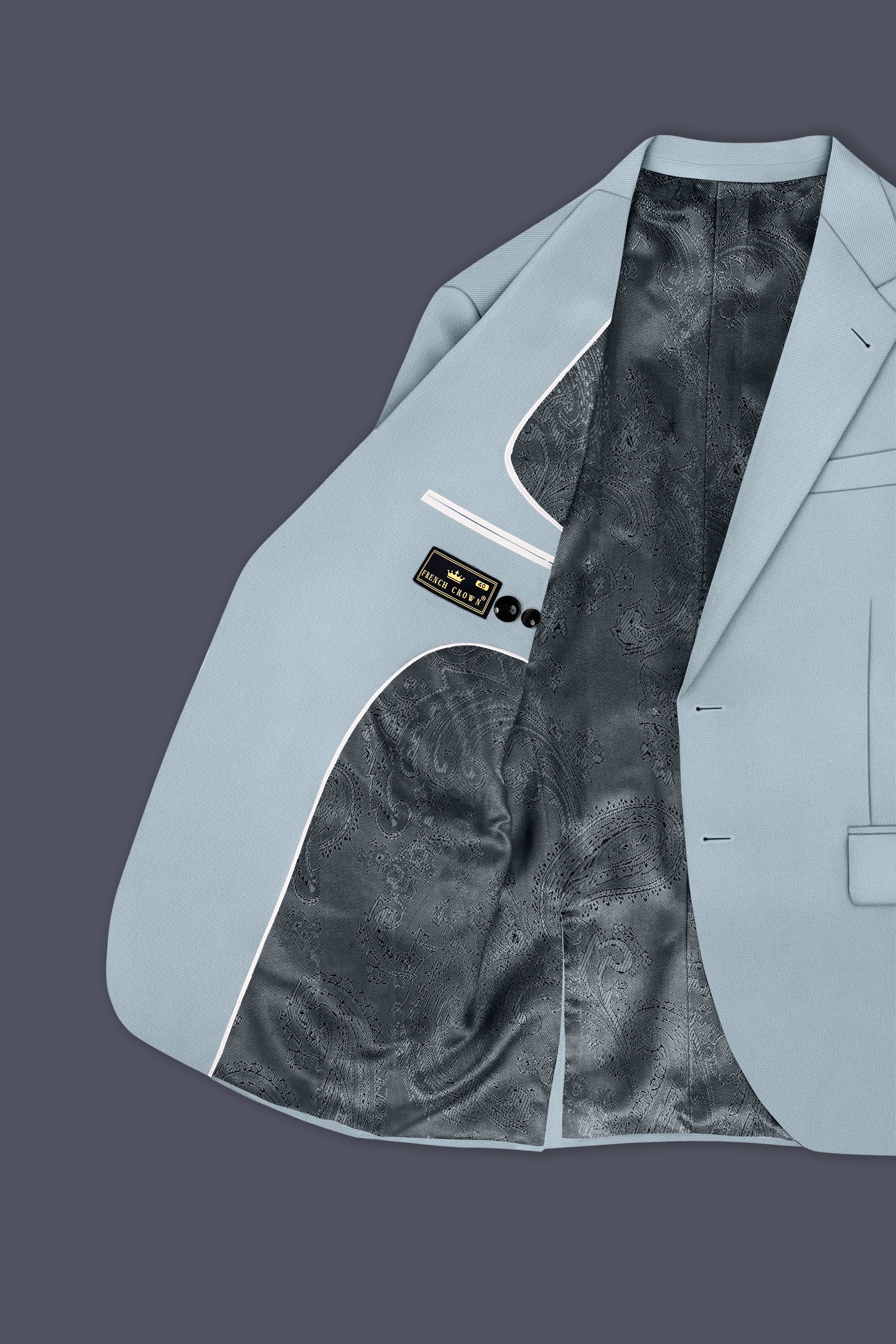 Pewter-Korean Chateau gray 4-Way Stretch Wrinkle-Free Wool Rich Single Breasted Suit ST5438-SB-36, ST5438-SB-38, ST5438-SB-40, ST5438-SB-42, ST5438-SB-44, ST5438-SB-46, ST5438-SB-48, ST5438-SB-50, ST5438-SB-52, ST5438-SB-54, ST5438-SB-56, ST5438-SB-58, ST5438-SB-60