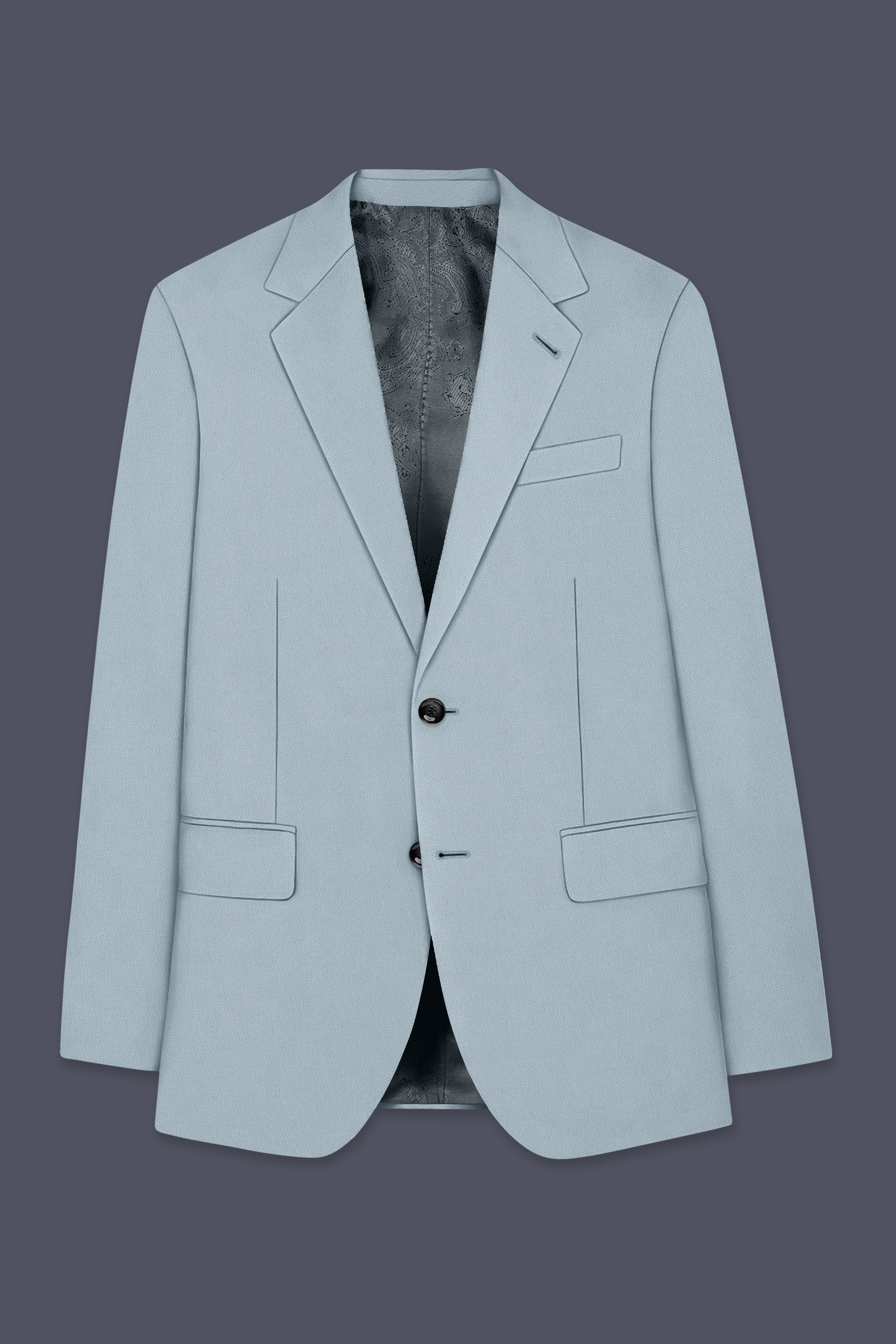 Pewter-Korean Chateau gray 4-Way Stretch Wrinkle-Free Wool Rich Single Breasted Suit ST5438-SB-36, ST5438-SB-38, ST5438-SB-40, ST5438-SB-42, ST5438-SB-44, ST5438-SB-46, ST5438-SB-48, ST5438-SB-50, ST5438-SB-52, ST5438-SB-54, ST5438-SB-56, ST5438-SB-58, ST5438-SB-60
