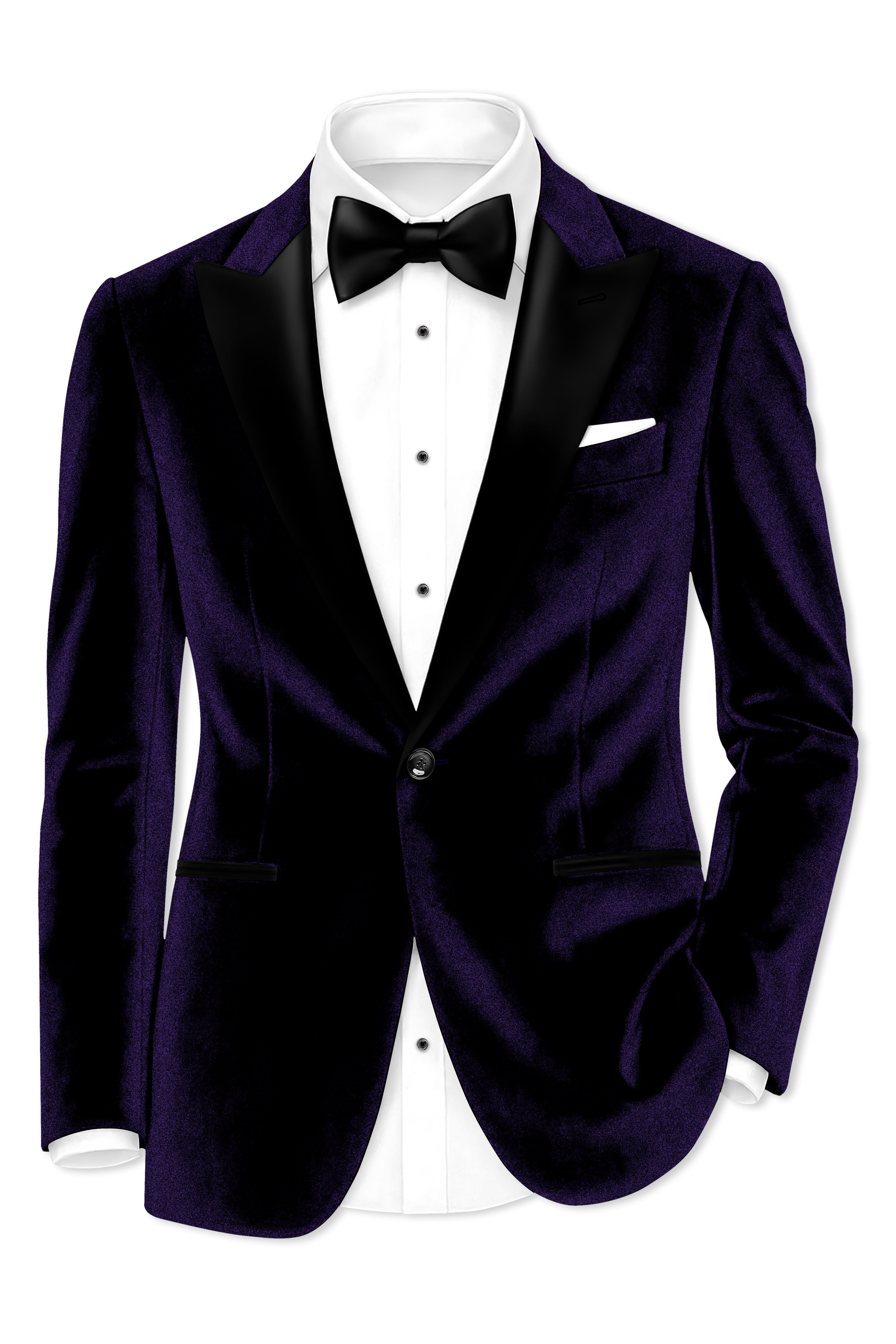 Virelle-Russian Purple Velvet Peak Lapel Tuxedo Suit ST5468-BKPL-36, ST5468-BKPL-38, ST5468-BKPL-40, ST5468-BKPL-42, ST5468-BKPL-44, ST5468-BKPL-46, ST5468-BKPL-48, ST5468-BKPL-50, ST5468-BKPL-52, ST5468-BKPL-54, ST5468-BKPL-56, ST5468-BKPL-58, ST5468-BKPL-60