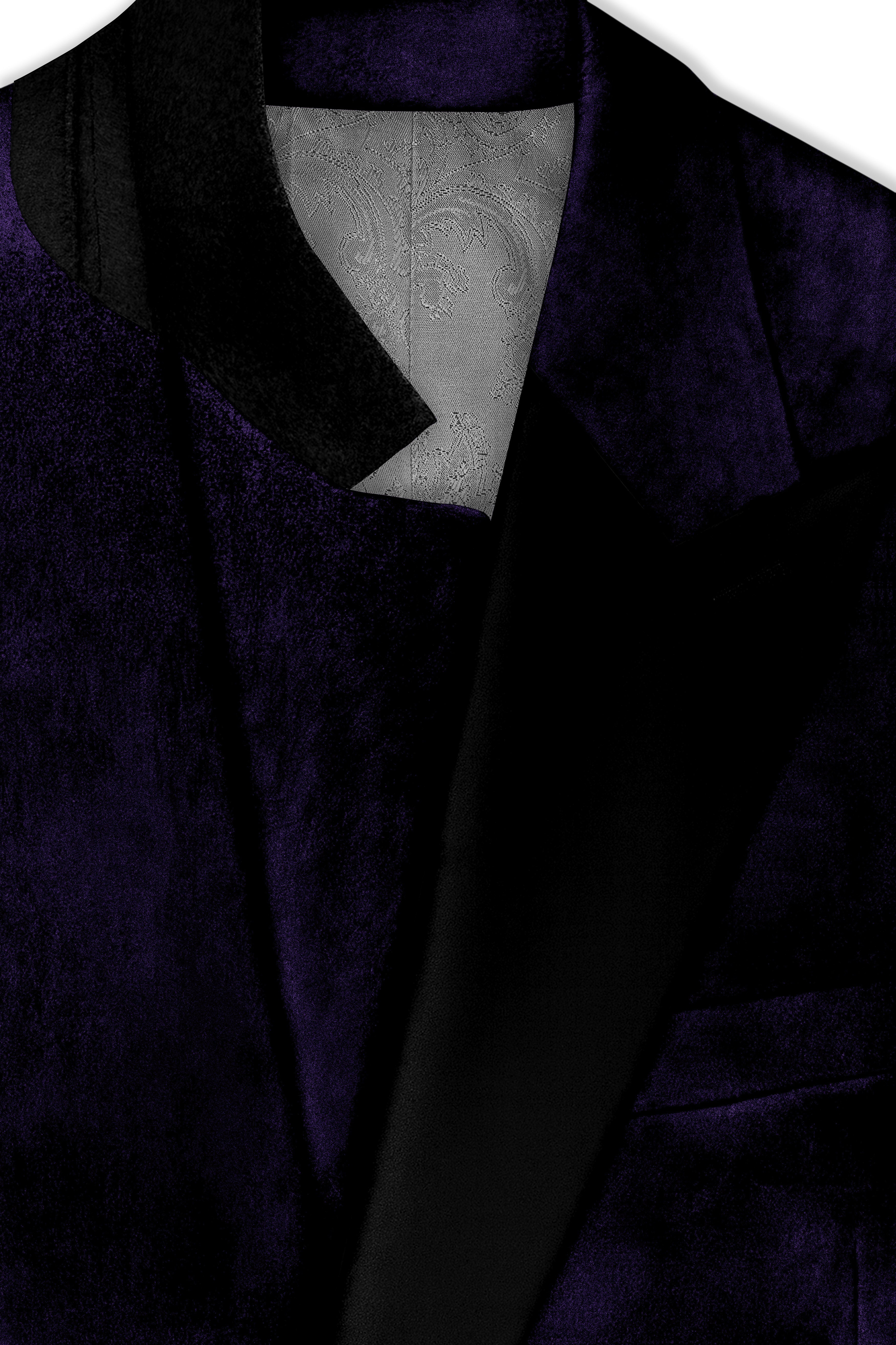 Virelle-Russian Purple Velvet Peak Lapel Tuxedo Suit ST5468-BKPL-36, ST5468-BKPL-38, ST5468-BKPL-40, ST5468-BKPL-42, ST5468-BKPL-44, ST5468-BKPL-46, ST5468-BKPL-48, ST5468-BKPL-50, ST5468-BKPL-52, ST5468-BKPL-54, ST5468-BKPL-56, ST5468-BKPL-58, ST5468-BKPL-60