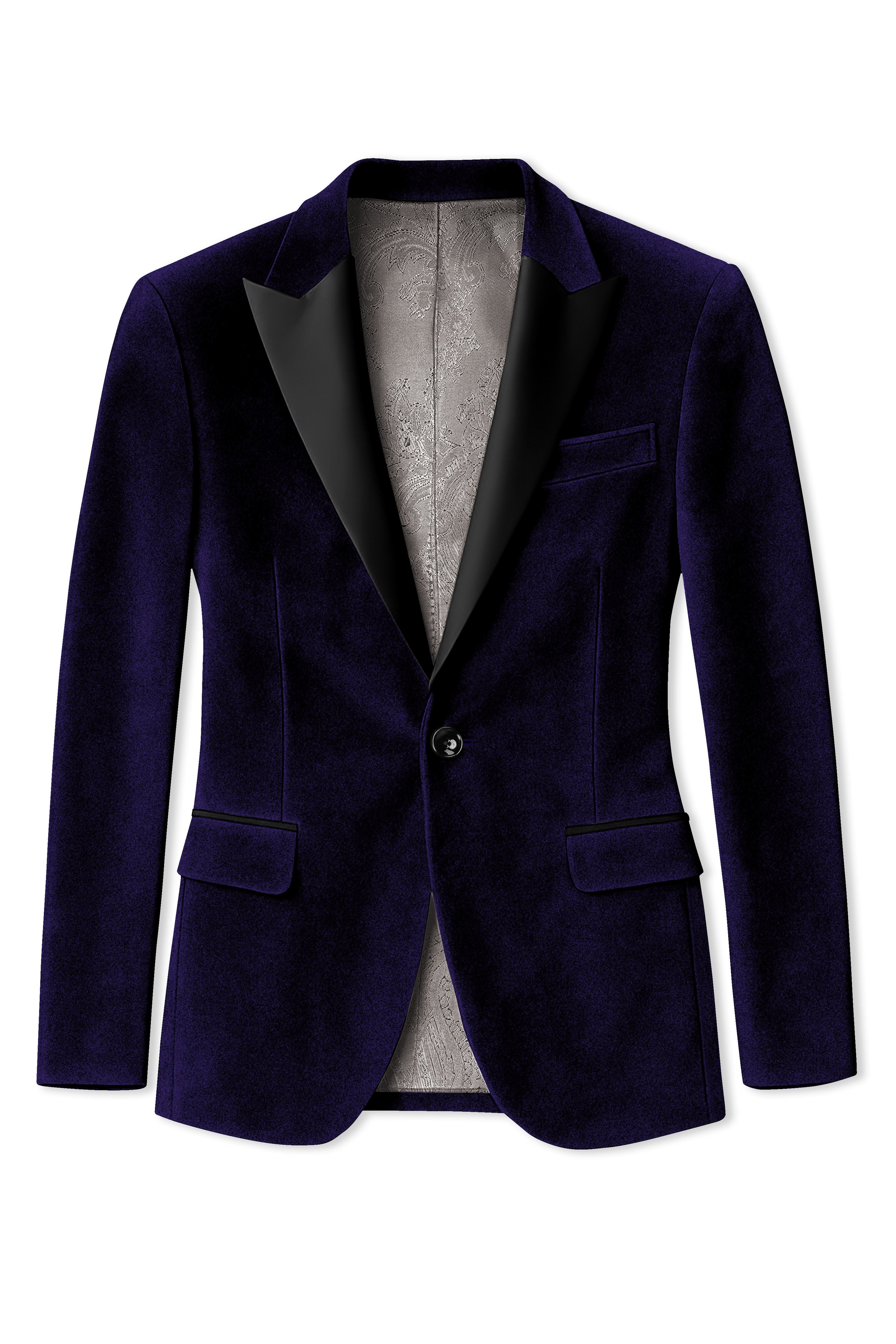 Virelle-Russian Purple Velvet Peak Lapel Tuxedo Suit ST5468-BKPL-36, ST5468-BKPL-38, ST5468-BKPL-40, ST5468-BKPL-42, ST5468-BKPL-44, ST5468-BKPL-46, ST5468-BKPL-48, ST5468-BKPL-50, ST5468-BKPL-52, ST5468-BKPL-54, ST5468-BKPL-56, ST5468-BKPL-58, ST5468-BKPL-60