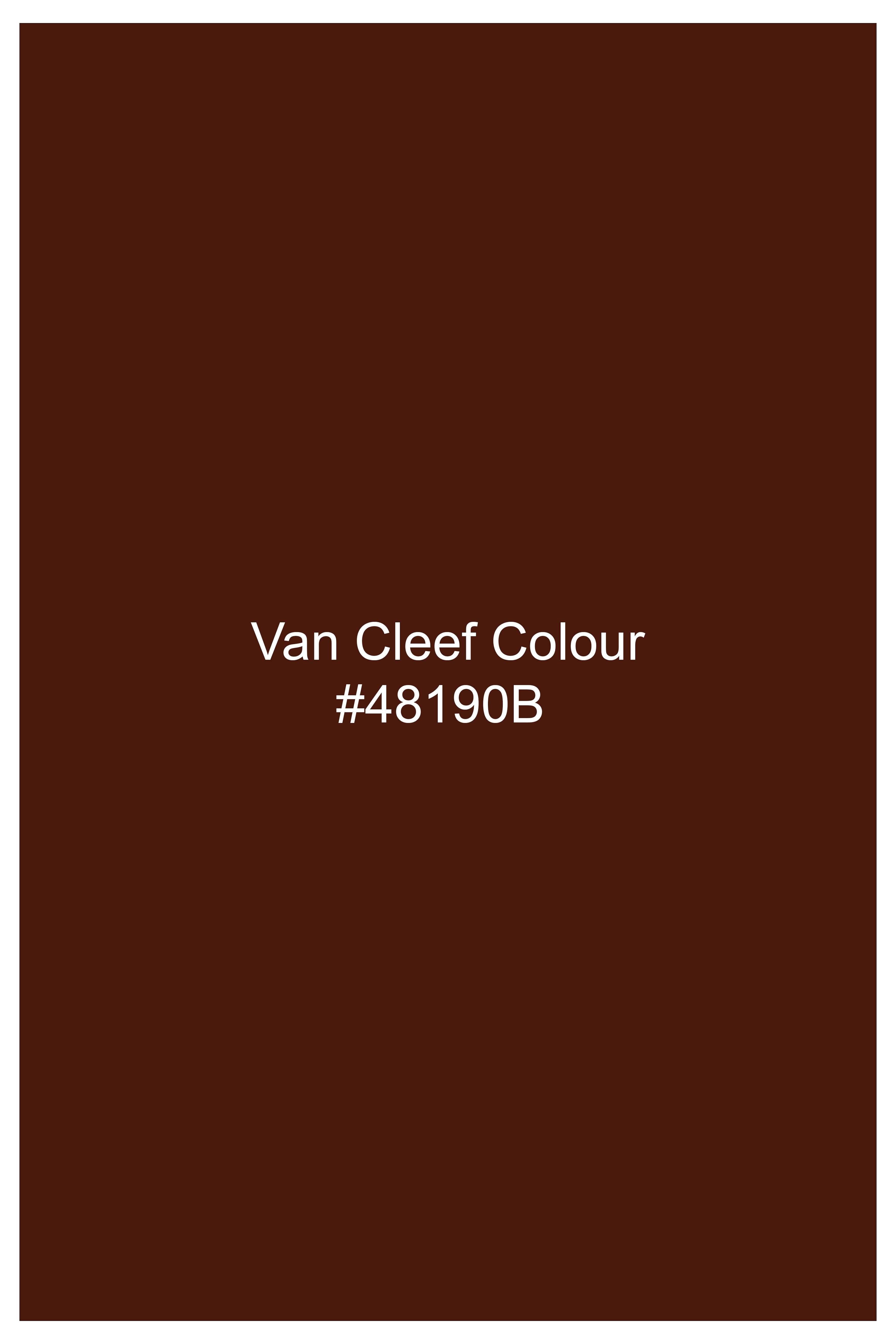 Eldor-Van Cleef Brown Velvet Peak Lapel Tuxedo Suit