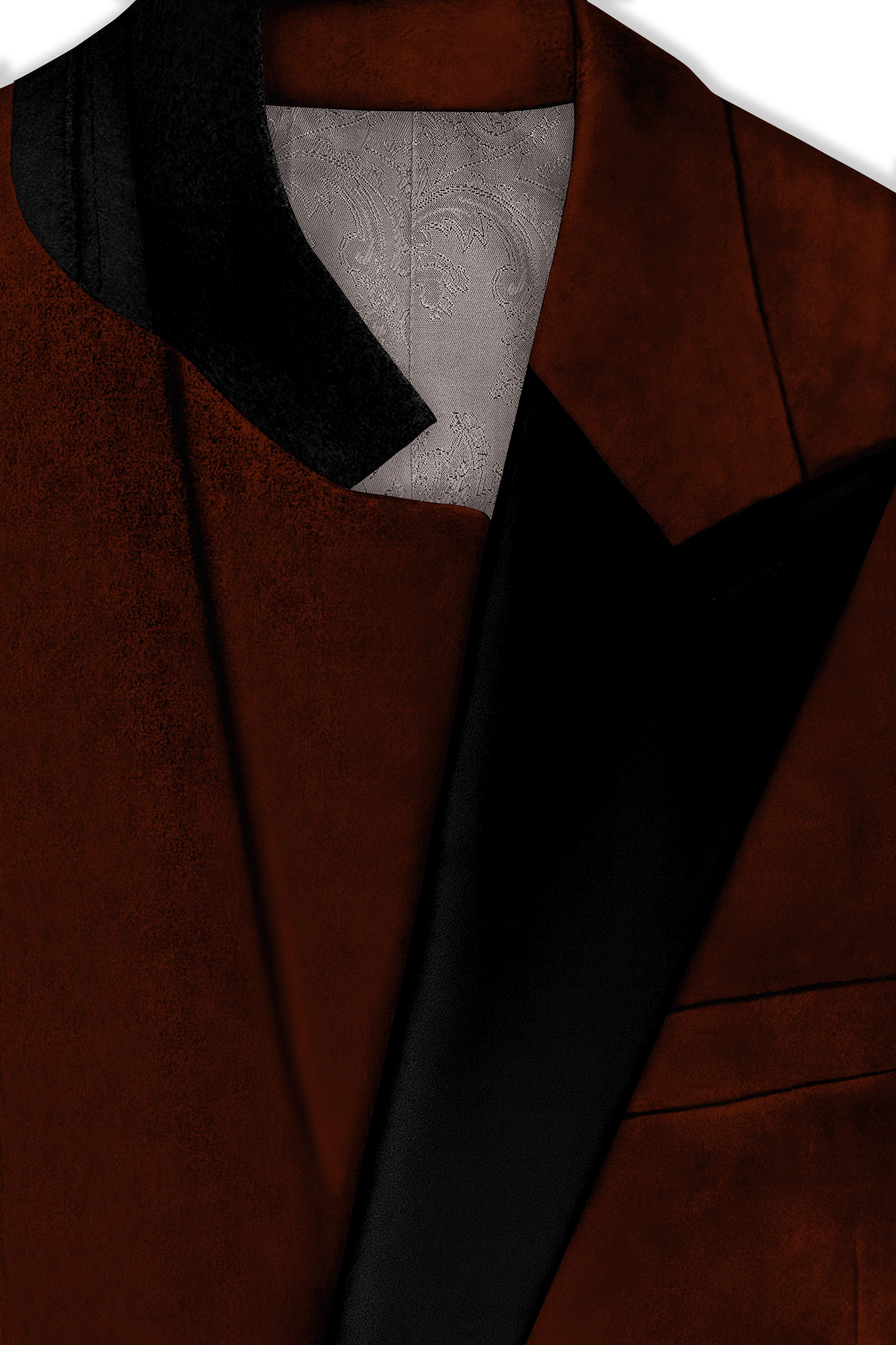 Eldor-Van Cleef Brown Velvet Peak Lapel Tuxedo Suit ST5469-BKPL-36, ST5469-BKPL-38, ST5469-BKPL-40, ST5469-BKPL-42, ST5469-BKPL-44, ST5469-BKPL-46, ST5469-BKPL-48, ST5469-BKPL-50, ST5469-BKPL-52, ST5469-BKPL-54, ST5469-BKPL-56, ST5469-BKPL-58, ST5469-BKPL-60