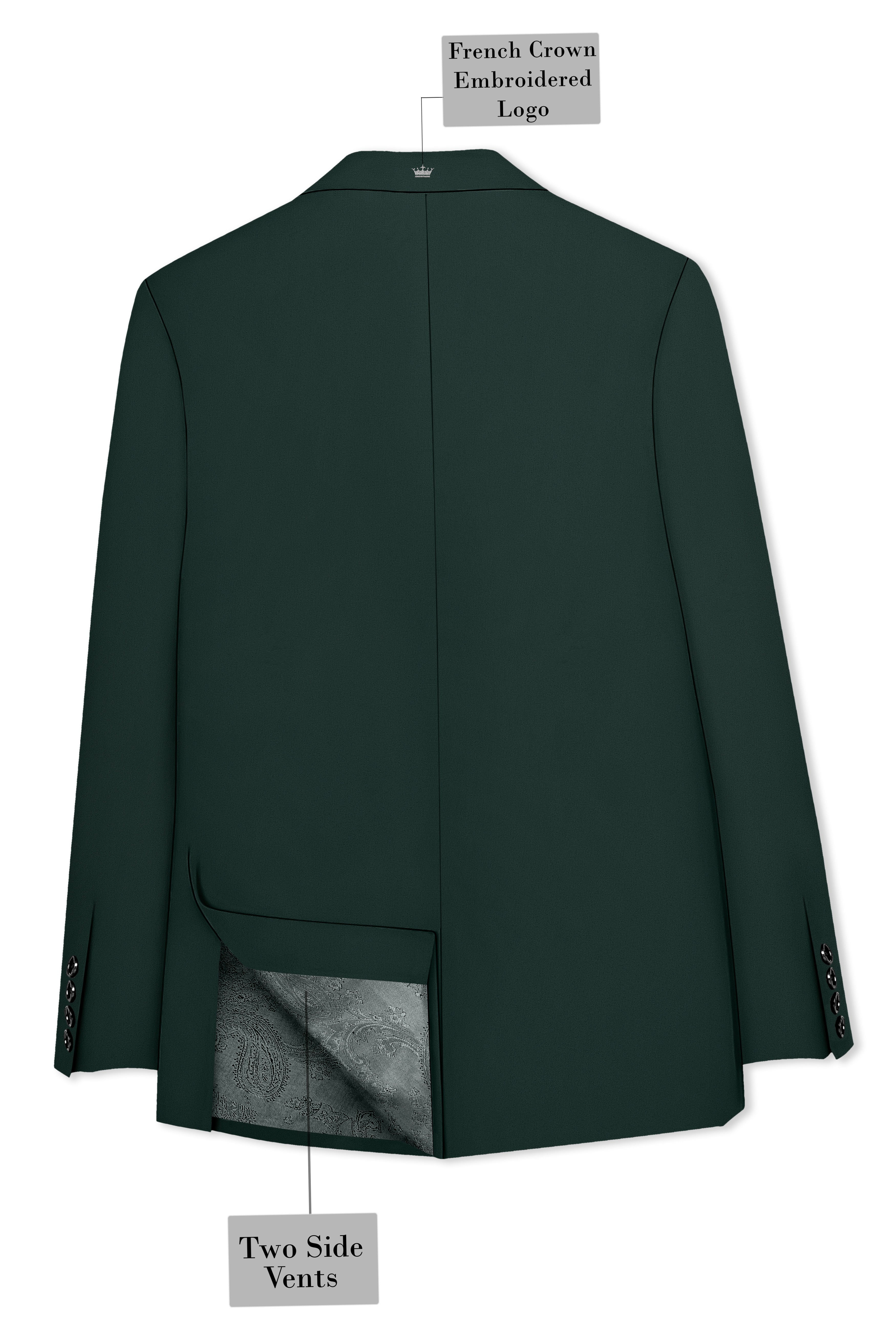 Viridian-Gable Green Slight Stretch Subtle Sheen Poly-Viscose Single Breasted Suit ST5472-SB-36, ST5472-SB-38, ST5472-SB-40, ST5472-SB-42, ST5472-SB-44, ST5472-SB-46, ST5472-SB-48, ST5472-SB-50, ST5472-SB-52, ST5472-SB-54, ST5472-SB-56, ST5472-SB-58, ST5472-SB-60