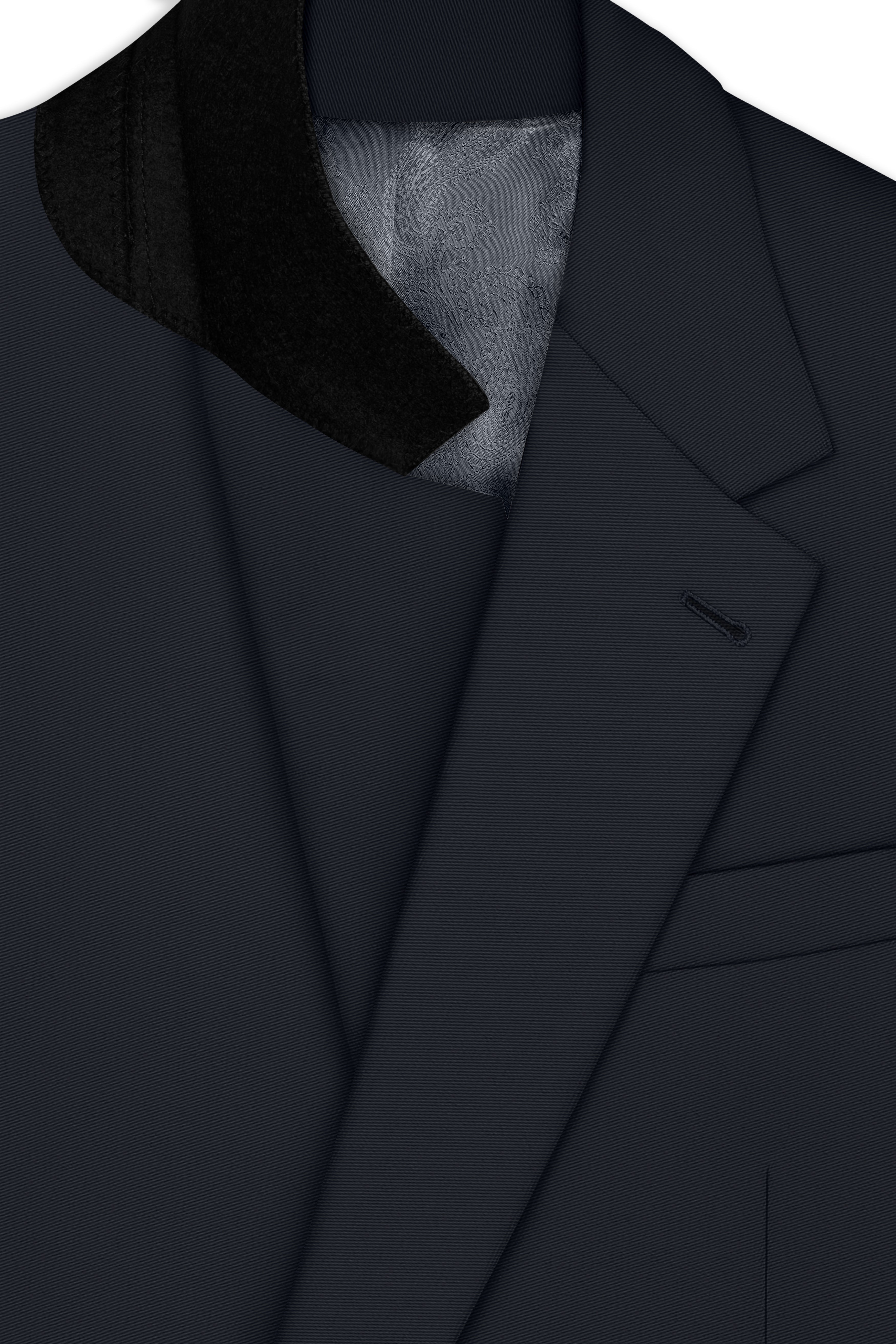 Sterling-Piano Gray Slight Stretch Subtle Sheen Poly-Viscose Single Breasted Suit