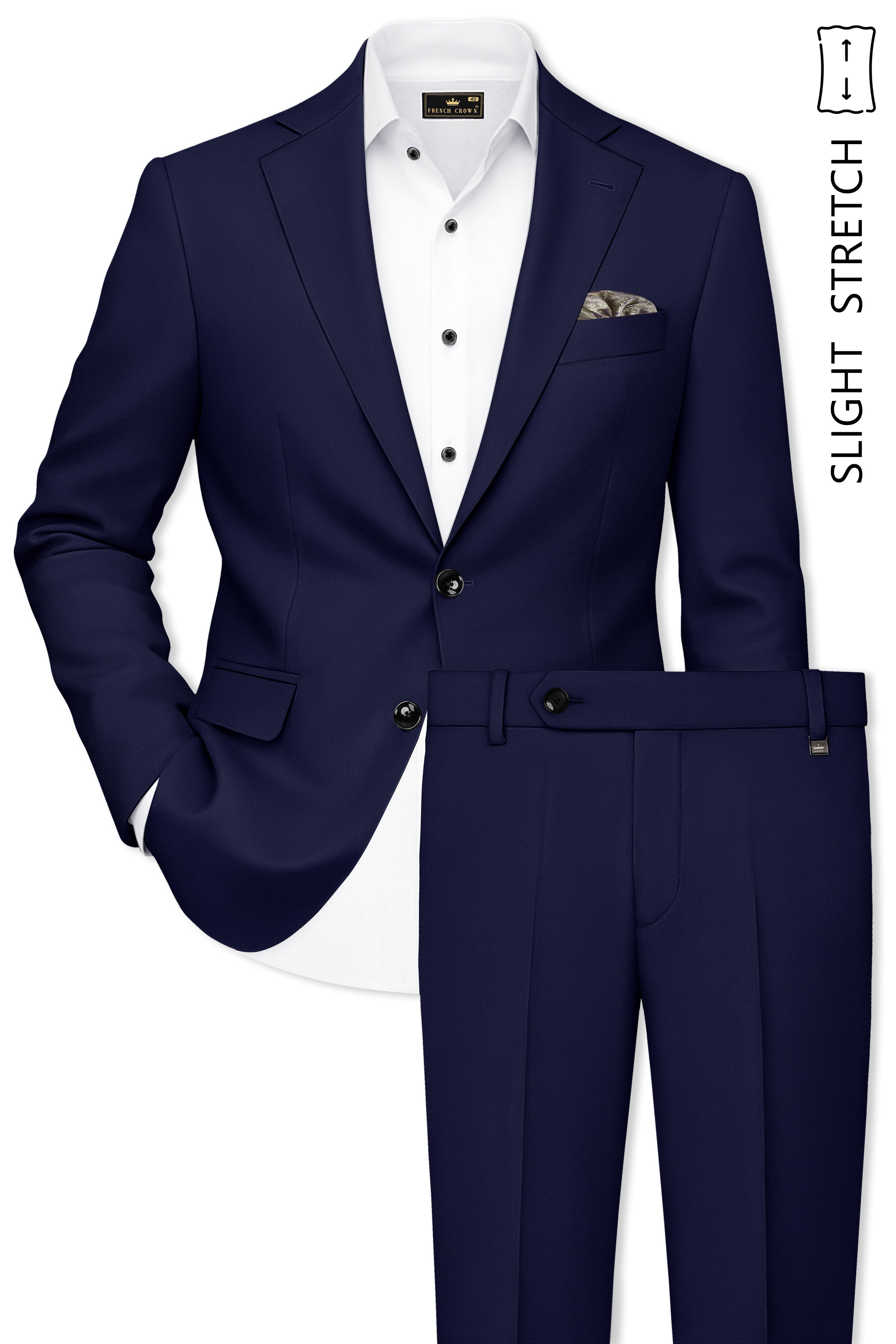 Aegean-Mirage Blue Slight Stretch Subtle Sheen Poly-Viscose Single Breasted Suit