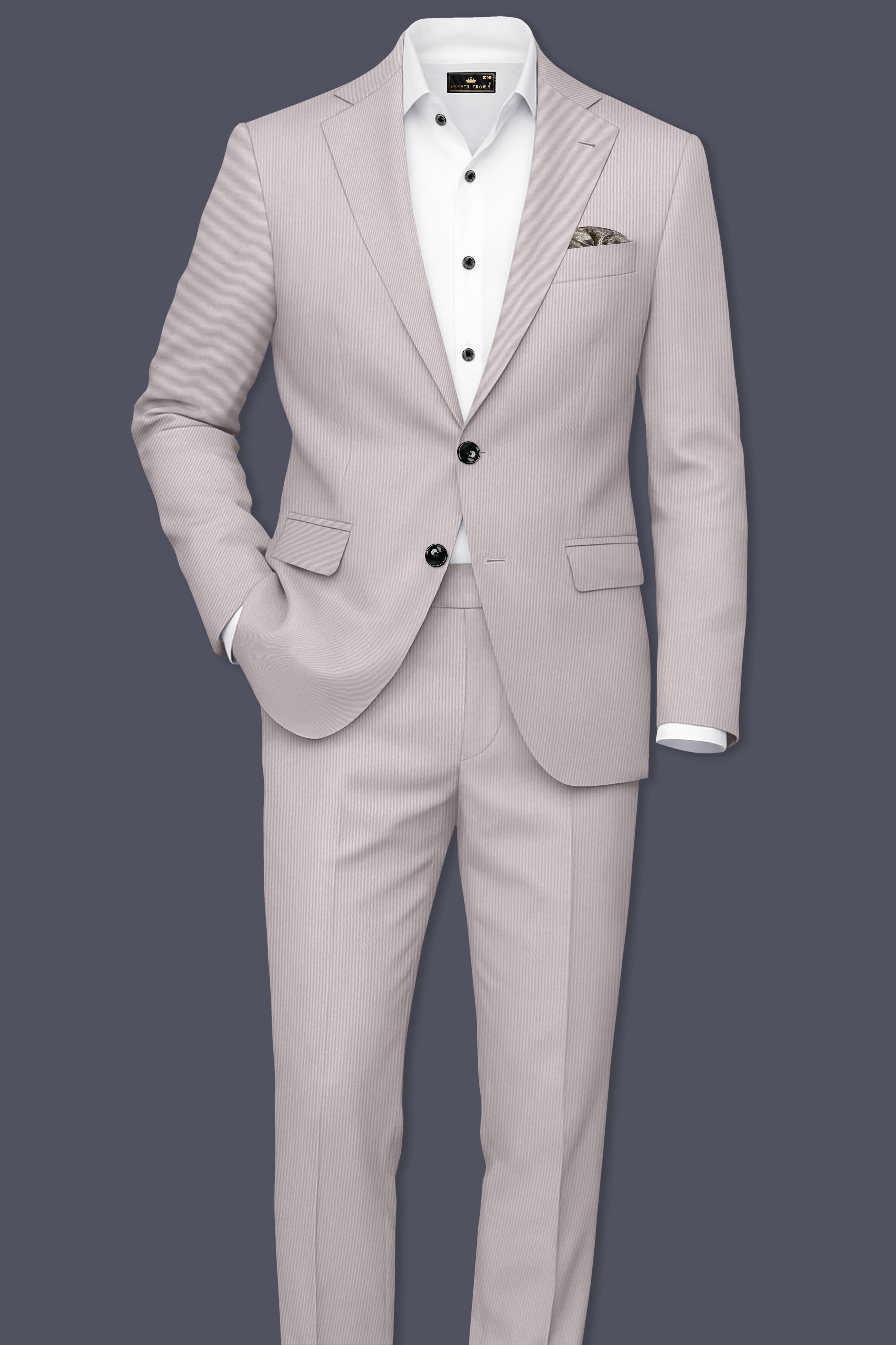 Lustre-Cloud Cream Slight Stretch Subtle Sheen Poly-Viscose Single Breasted Suit ST5478-SB-36, ST5478-SB-38, ST5478-SB-40, ST5478-SB-42, ST5478-SB-44, ST5478-SB-46, ST5478-SB-48, ST5478-SB-50, ST5478-SB-52, ST5478-SB-54, ST5478-SB-56, ST5478-SB-58, ST5478-SB-60