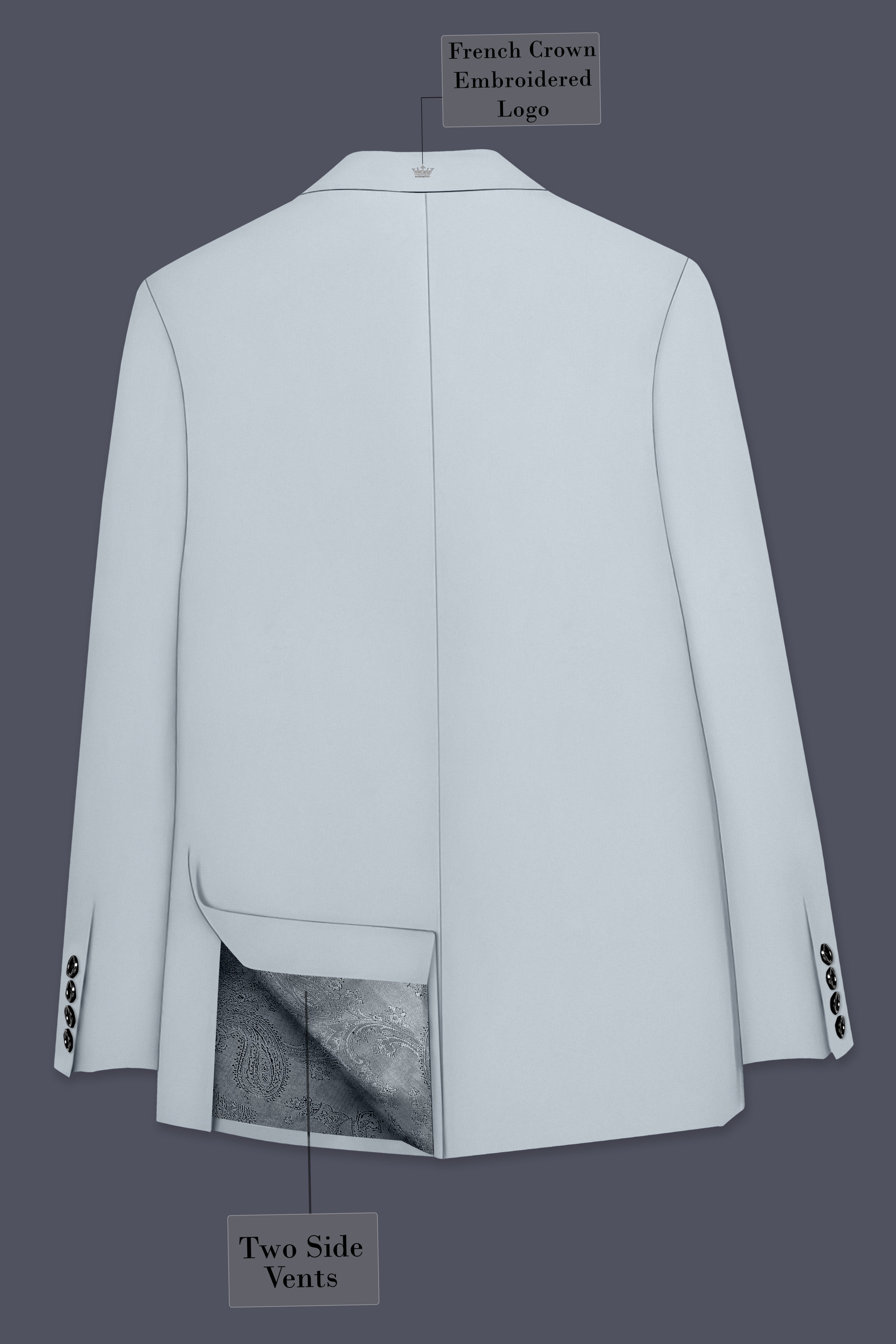 Dorian-Chalice Gray Slight Stretch Subtle Sheen Poly-Viscose Single Breasted Suit ST5480-SB-36, ST5480-SB-38, ST5480-SB-40, ST5480-SB-42, ST5480-SB-44, ST5480-SB-46, ST5480-SB-48, ST5480-SB-50, ST5480-SB-52, ST5480-SB-54, ST5480-SB-56, ST5480-SB-58, ST5480-SB-60