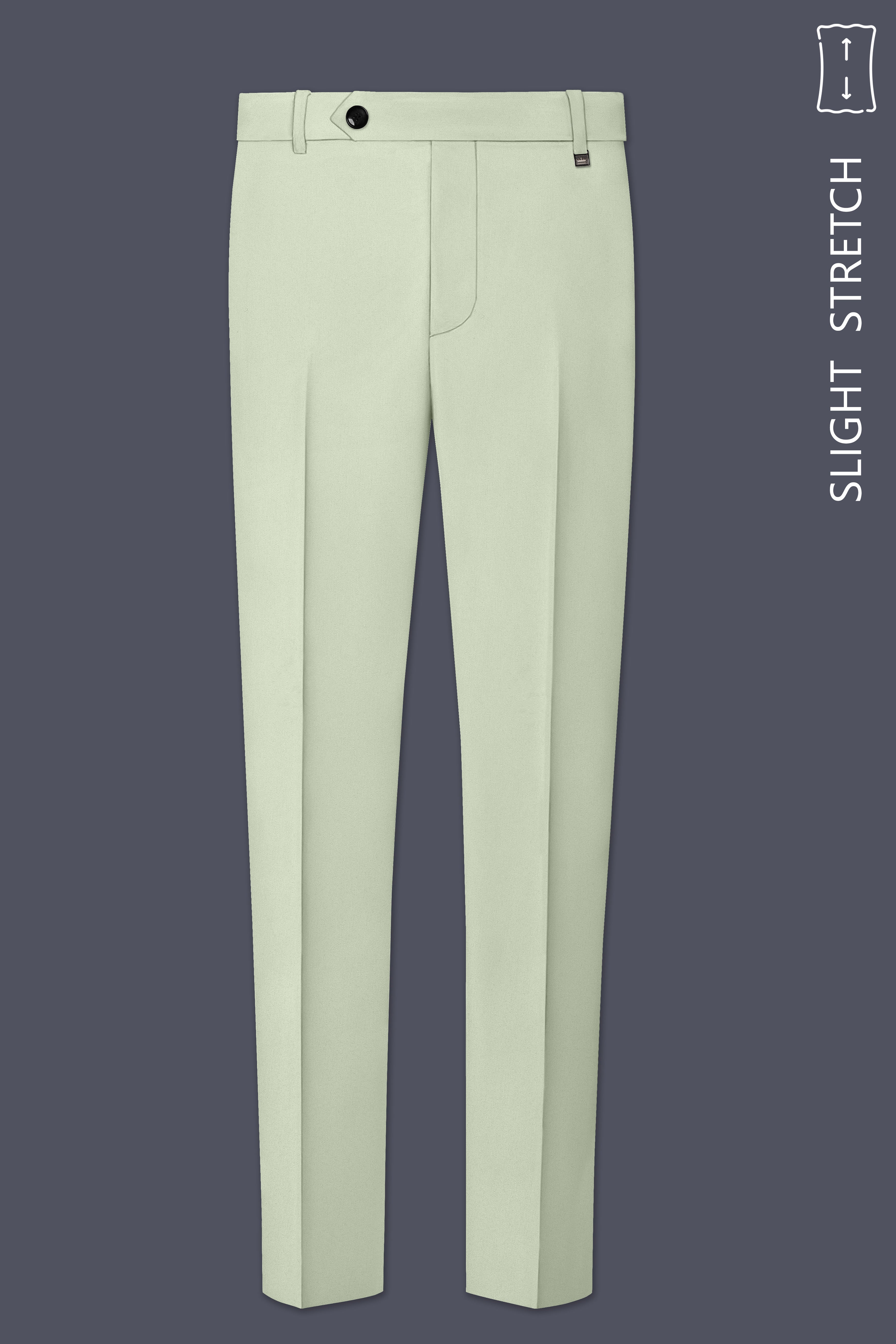 Breeze-Mint Green Slight Stretch Subtle Sheen Poly-Viscose Single Breasted Suit