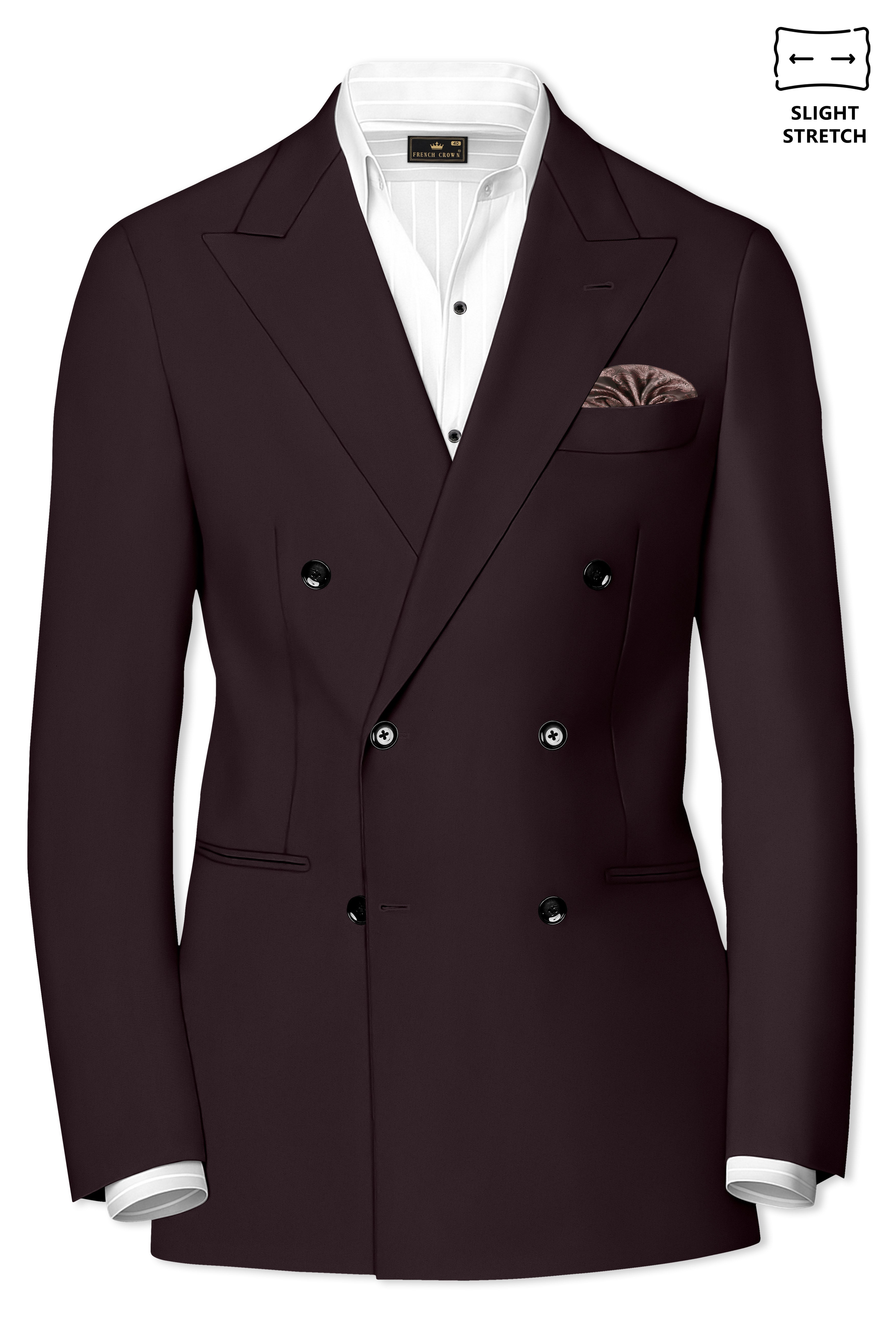 Imperial-Seal Brown Slight Stretch Subtle Sheen Poly-Viscose Double Breasted Suit ST5484-DB-36, ST5484-DB-38, ST5484-DB-40, ST5484-DB-42, ST5484-DB-44, ST5484-DB-46, ST5484-DB-48, ST5484-DB-50, ST5484-DB-52, ST5484-DB-54, ST5484-DB-56, ST5484-DB-58, ST5484-DB-60