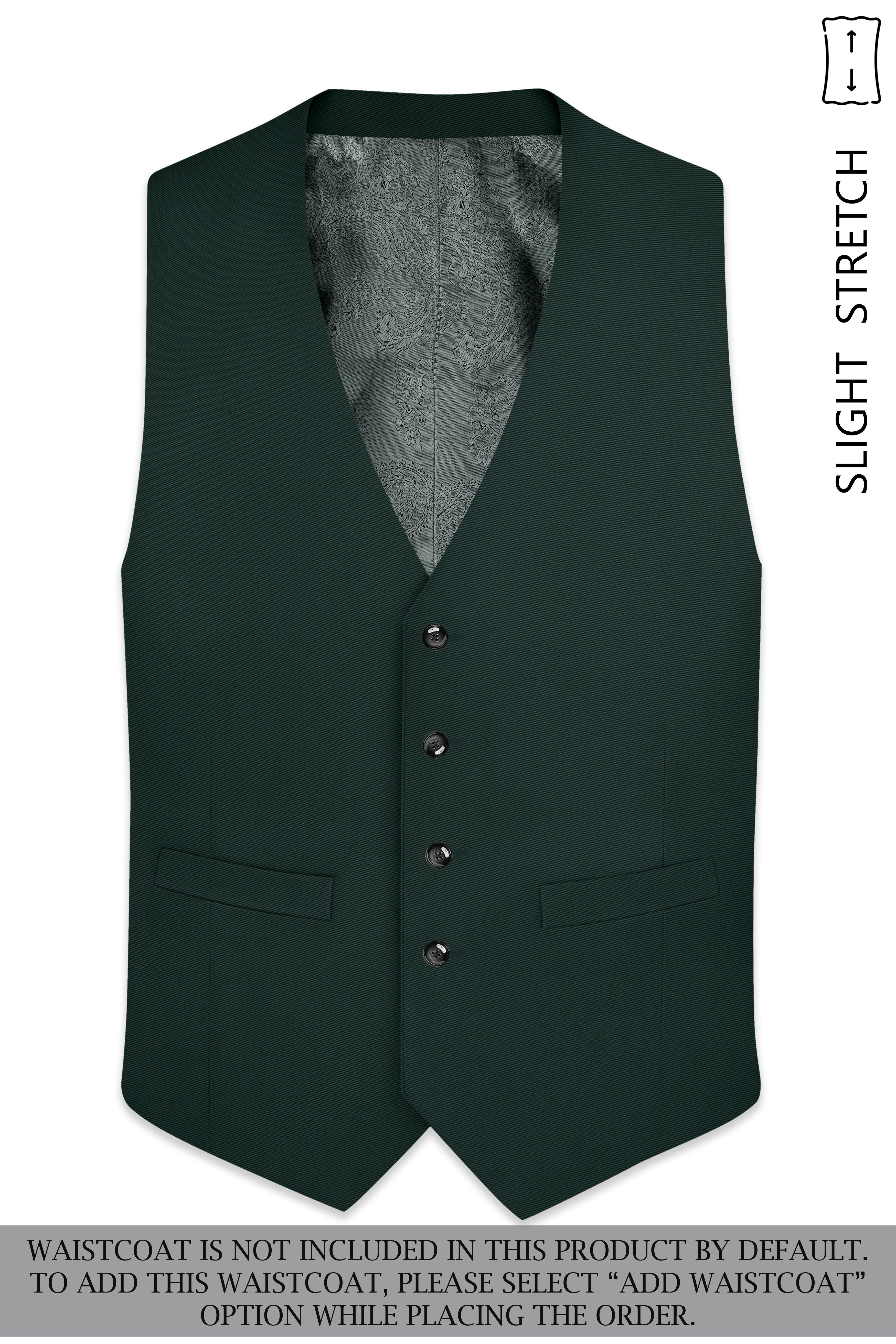 Viridian-Gable Green Slight Stretch Subtle Sheen Poly-Viscose Double Breasted Suit