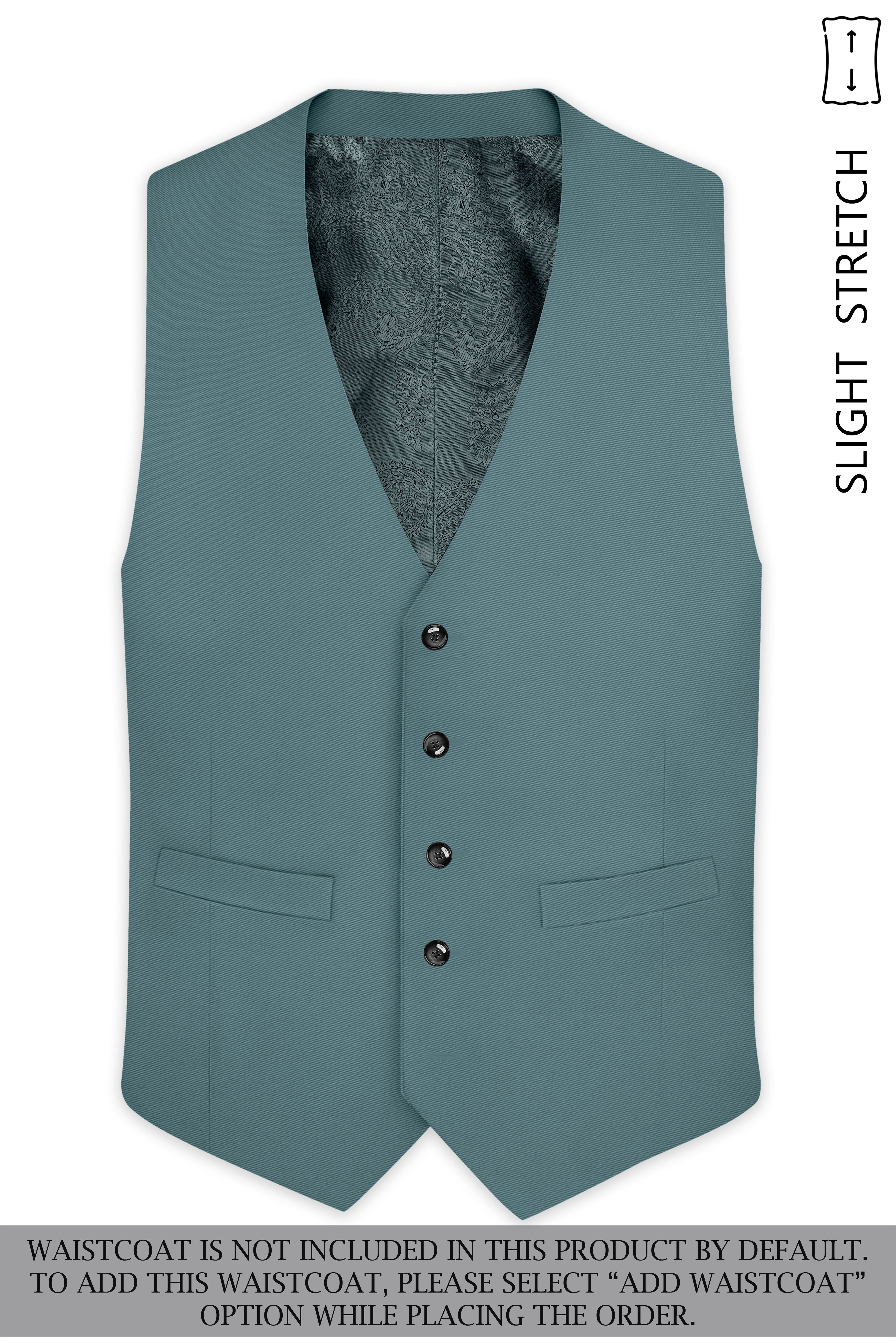 Emerald-Beetle Green Slight Stretch Subtle Sheen Poly-Viscose Double Breasted Suit