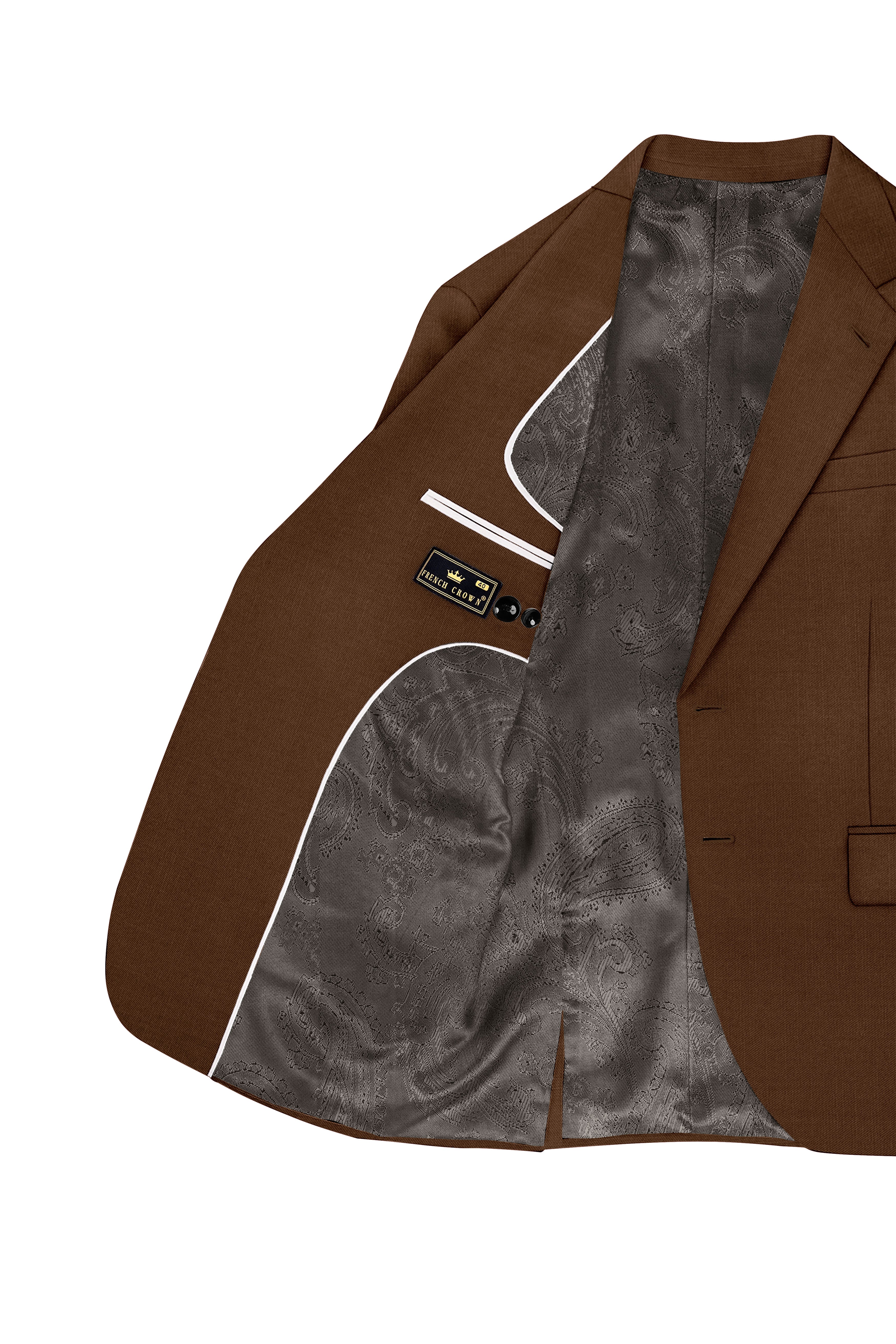 Havron-Derby Brown Wool Rich Slight Stretch Single Breasted Suit ST5505-SB-36, ST5505-SB-38, ST5505-SB-40, ST5505-SB-42, ST5505-SB-44, ST5505-SB-46, ST5505-SB-48, ST5505-SB-50, ST5505-SB-52, ST5505-SB-54, ST5505-SB-56, ST5505-SB-58, ST5505-SB-60