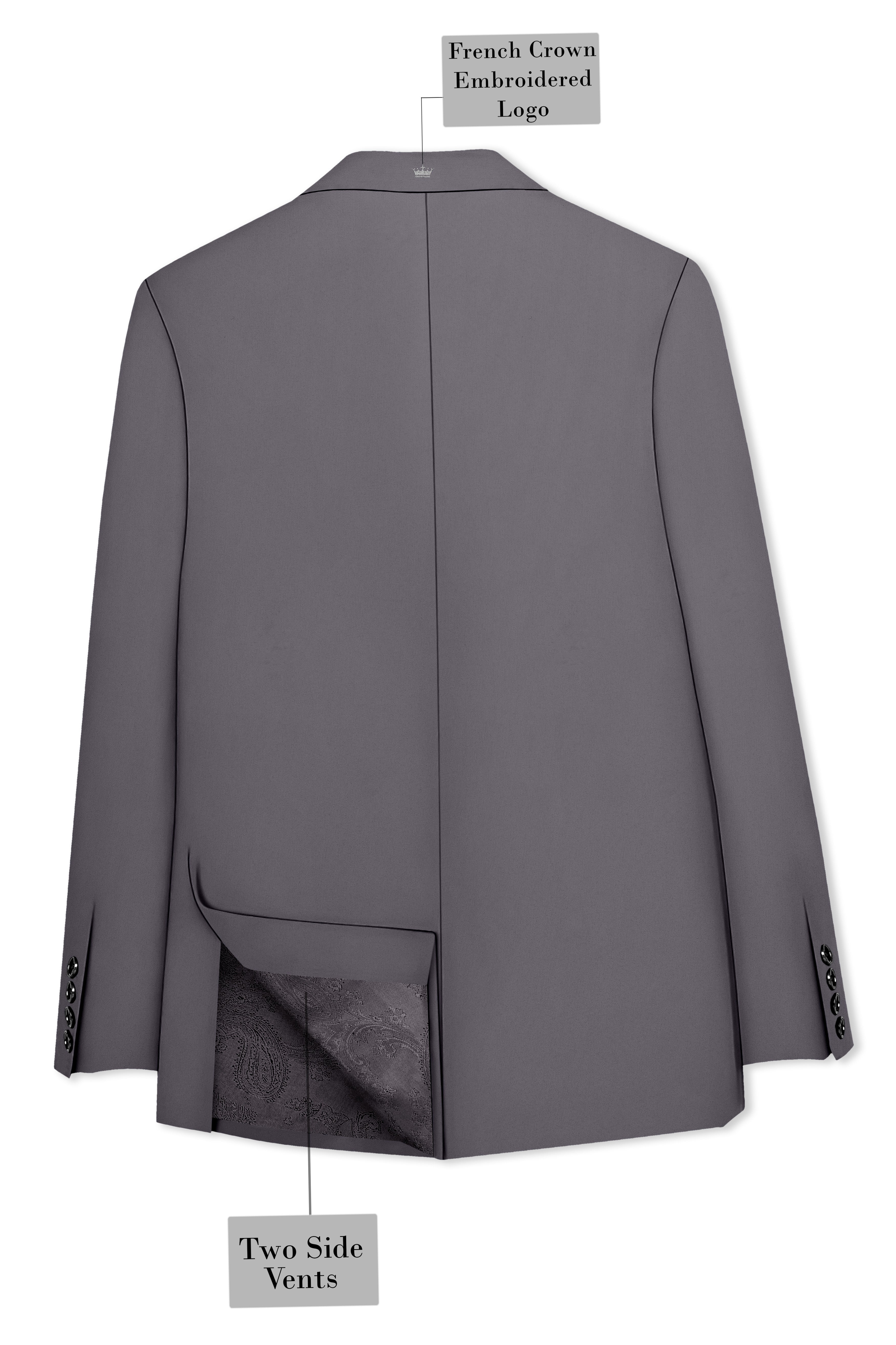 Veltrix-Fuscous Gray Slight Stretch Subtle Sheen Poly-Viscose Single Breasted Suit ST5516-SB-36, ST5516-SB-38, ST5516-SB-40, ST5516-SB-42, ST5516-SB-44, ST5516-SB-46, ST5516-SB-48, ST5516-SB-50, ST5516-SB-52, ST5516-SB-54, ST5516-SB-56, ST5516-SB-58, ST5516-SB-60