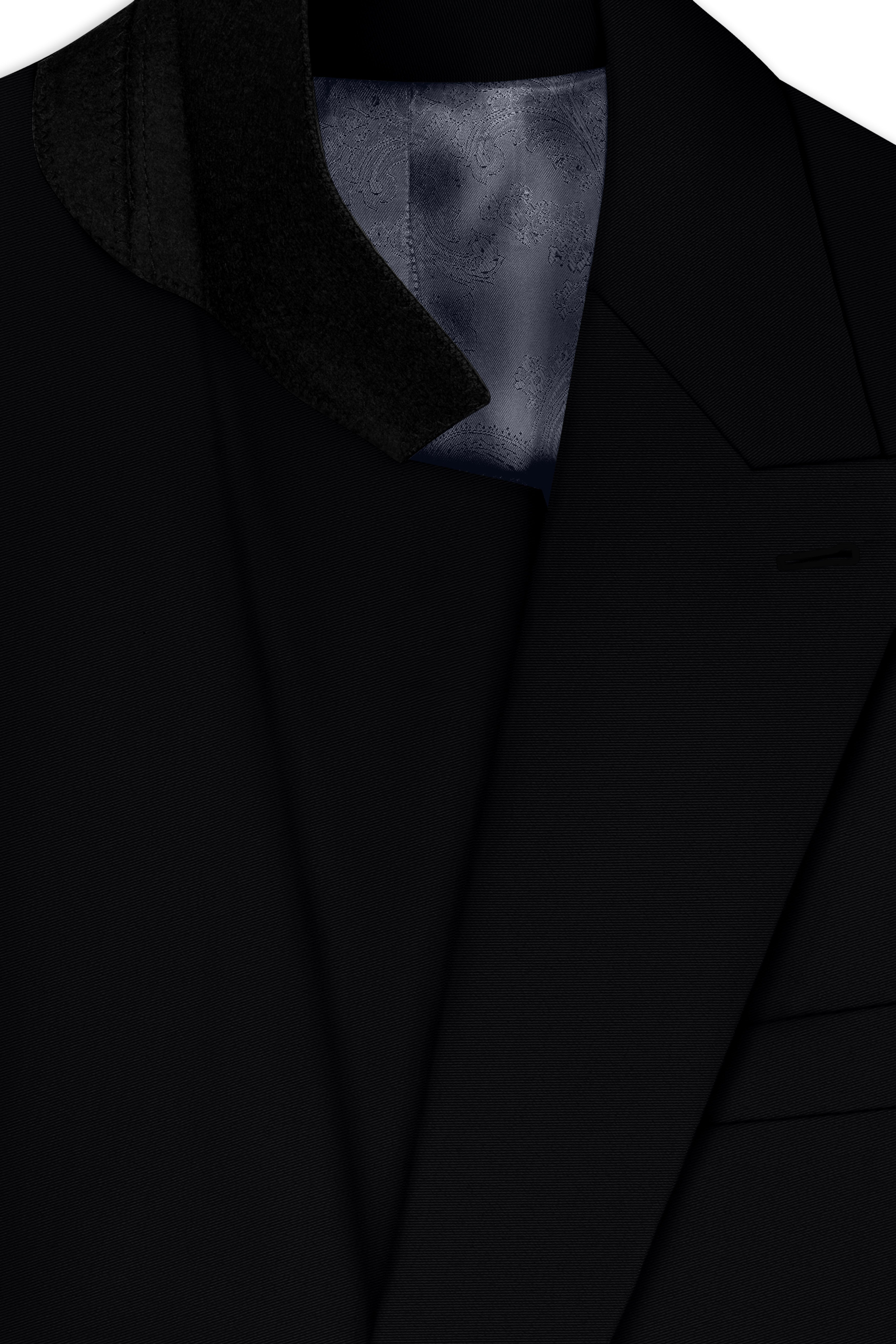 Obsidar-Jade Black Slight Stretch Subtle Sheen Poly-Viscose Double Breasted Suit ST5526-DB-36, ST5526-DB-38, ST5526-DB-40, ST5526-DB-42, ST5526-DB-44, ST5526-DB-46, ST5526-DB-48, ST5526-DB-50, ST5526-DB-52, ST5526-DB-54, ST5526-DB-56, ST5526-DB-58, ST5526-DB-60