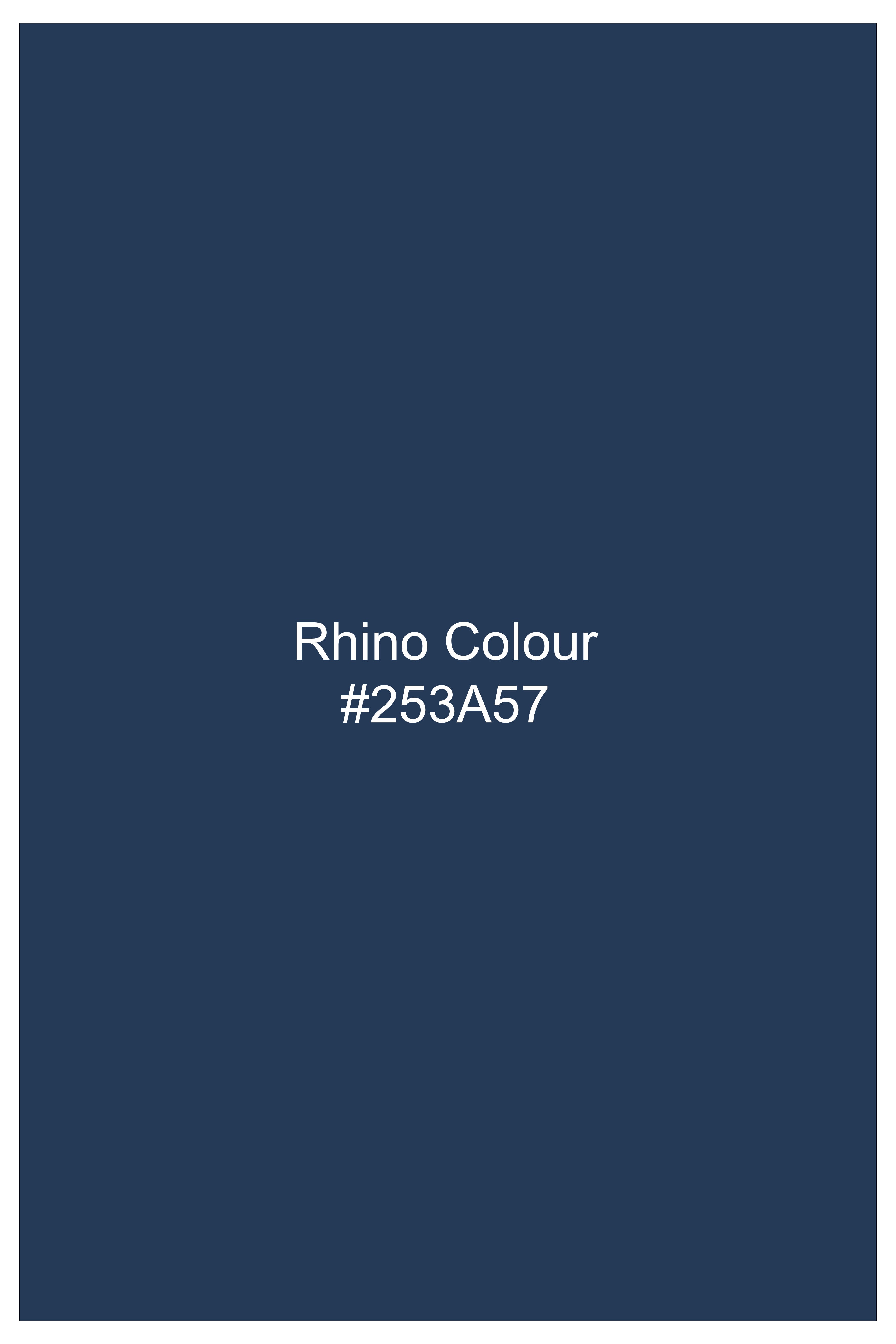 Azuron-Rhino Blue Slight Stretch Subtle Sheen Poly-Viscose Double Breasted Suit