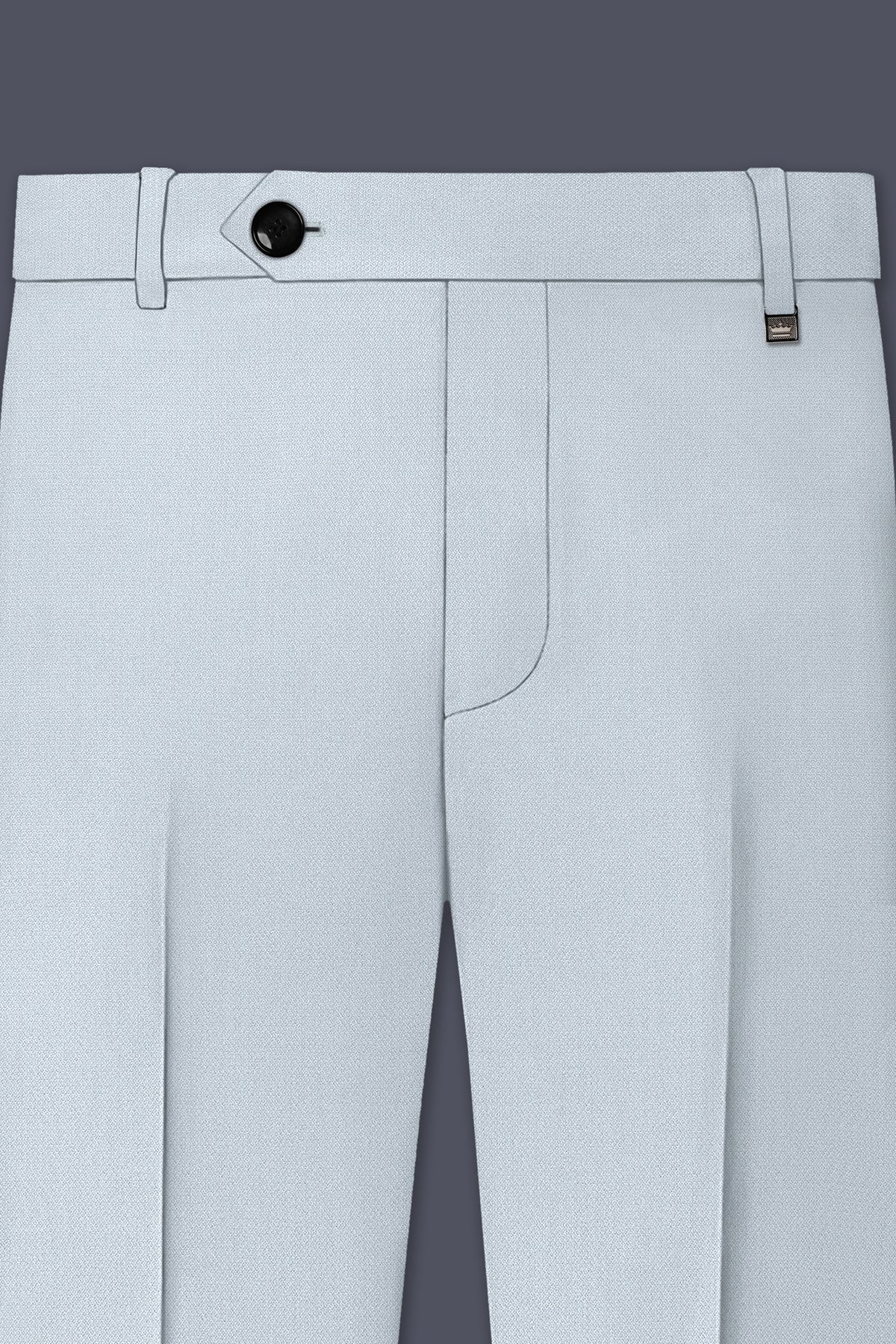 Prism-Chalice Gray Diamond Textured Wool Rich Slight Stretch Single Breasted Suit