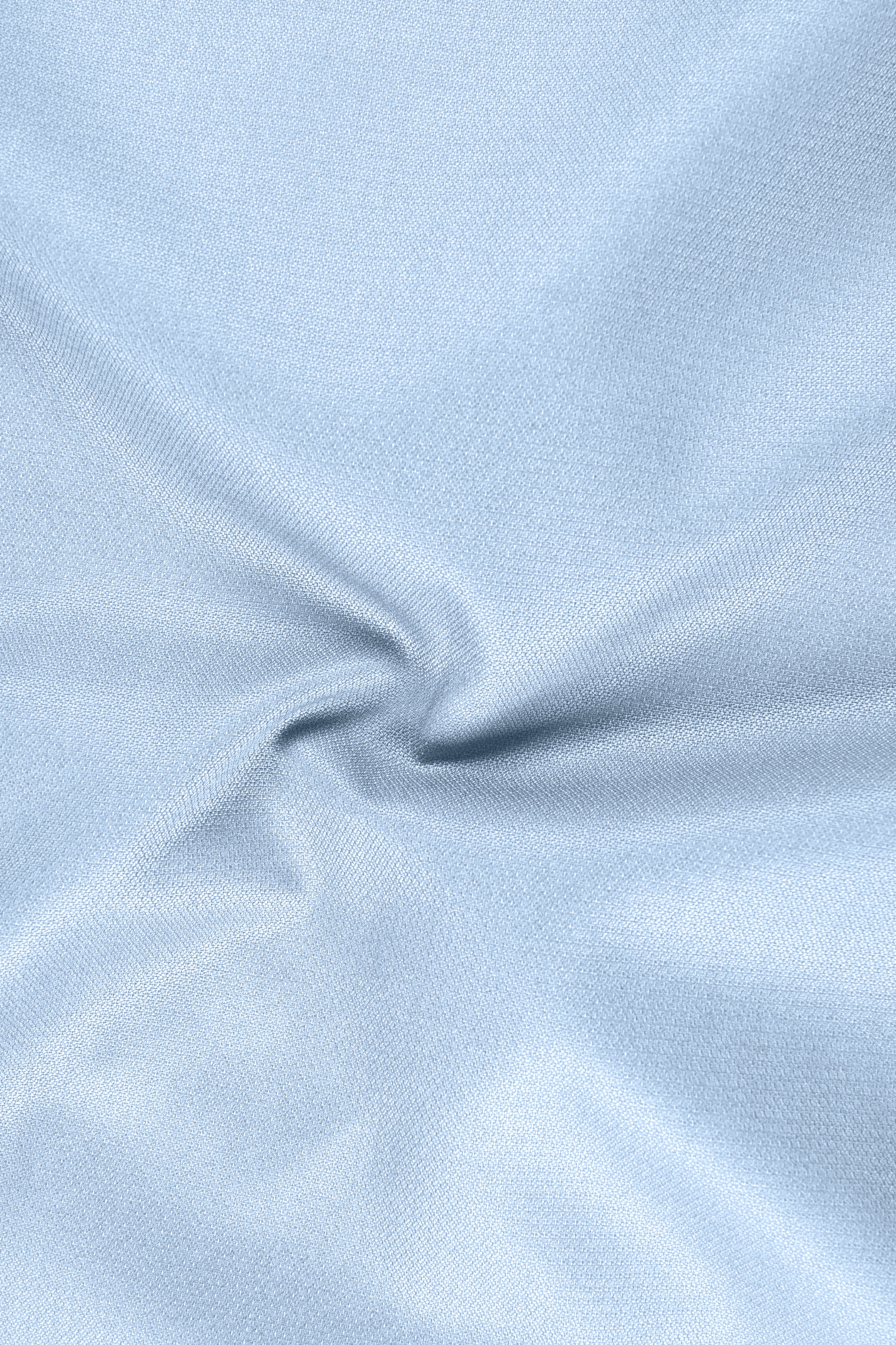 Azure-Heather Blue Diamond Textured Wool Rich Slight Stretch Single Breasted Suit