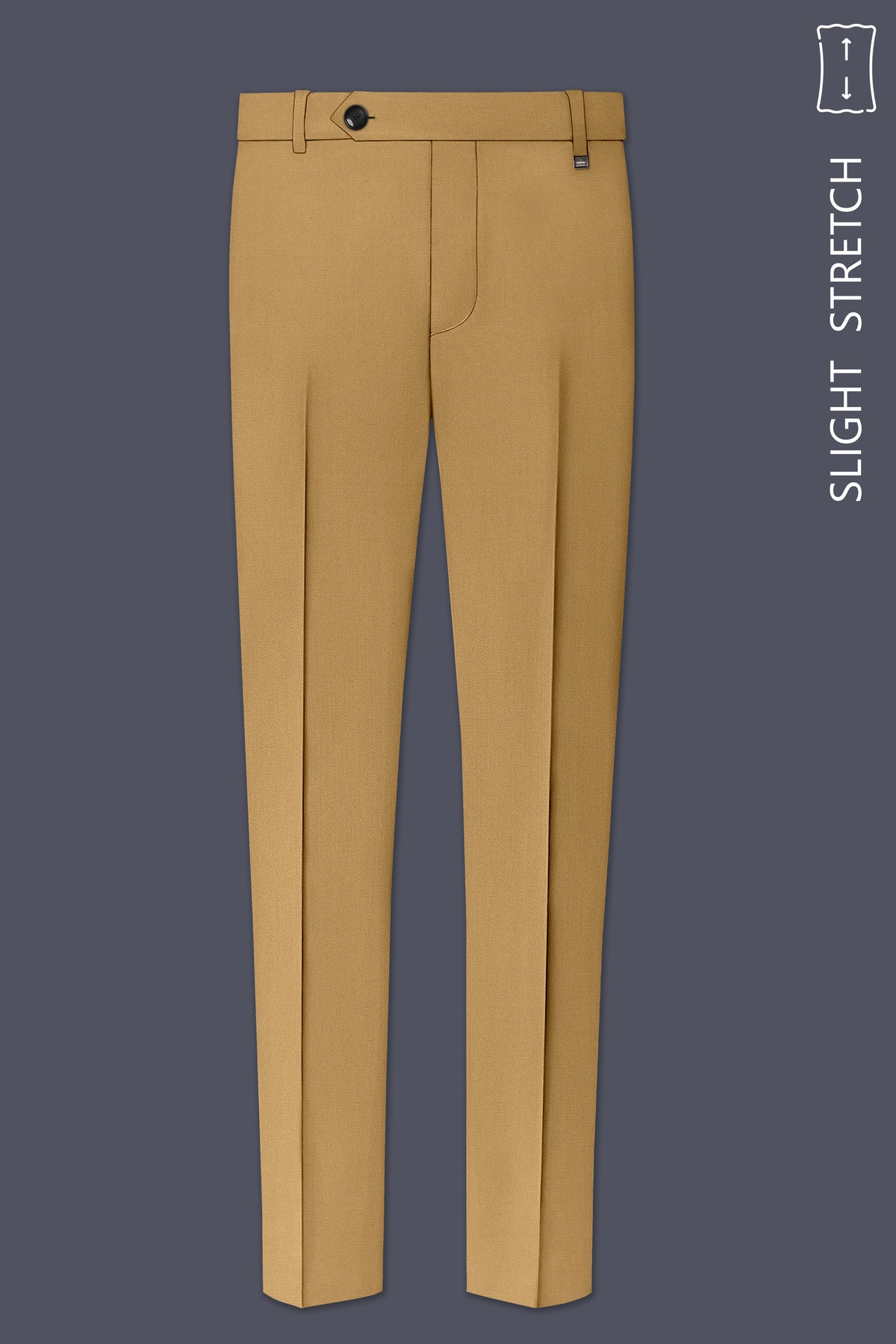 Sienna-Teak Brown Diamond Textured Wool Rich Slight Stretch Single Breasted Suit