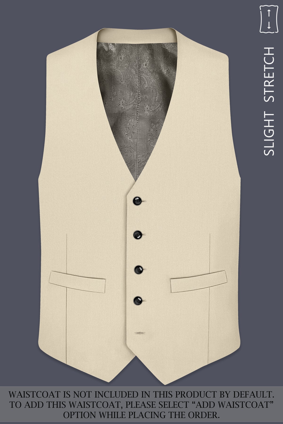 Dune-Foggy Cream Diamond Textured Wool Rich Slight Stretch Single Breasted Suit