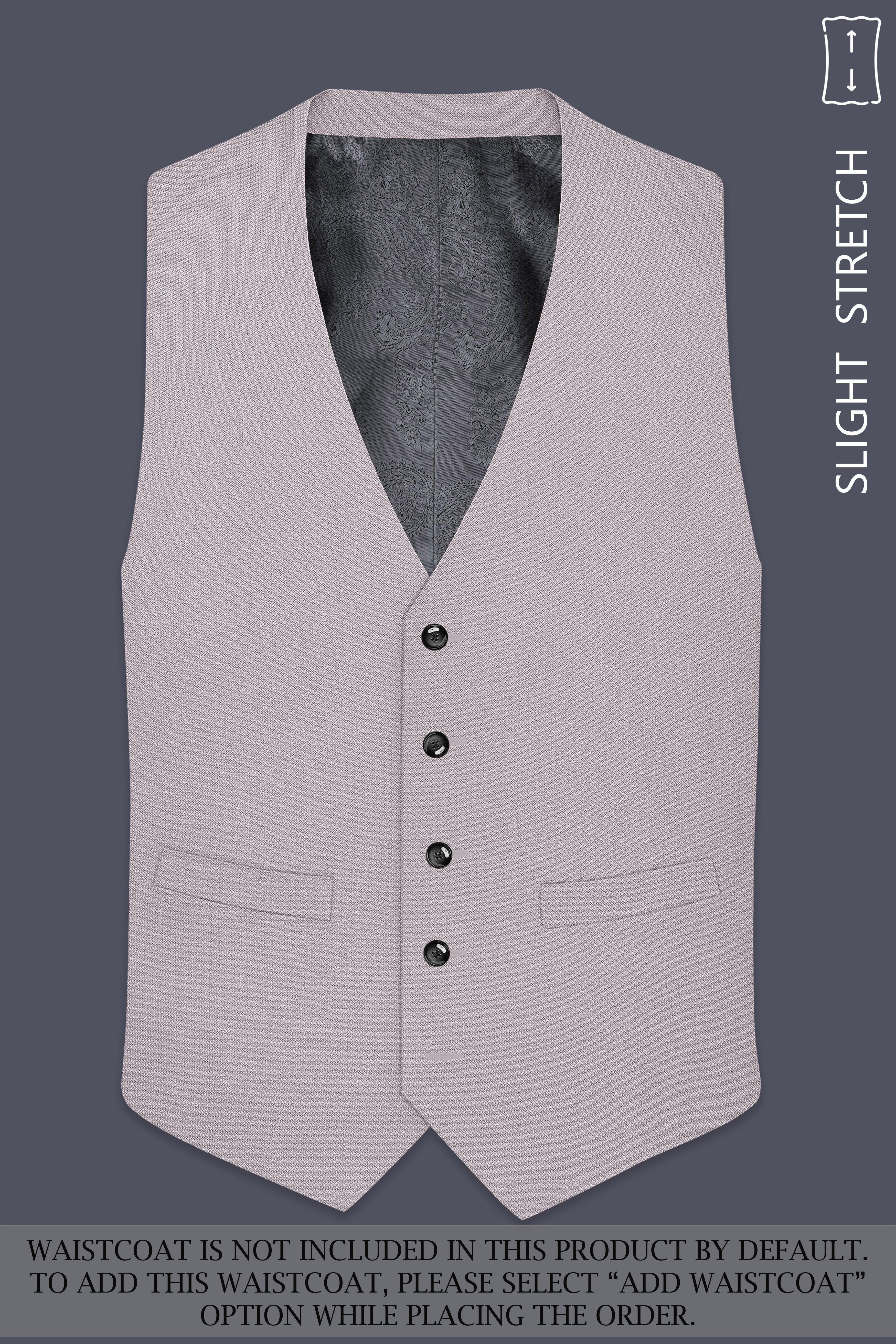 Regent-Noble Gray Diamond Textured Wool Rich Slight Stretch Single Breasted Suit