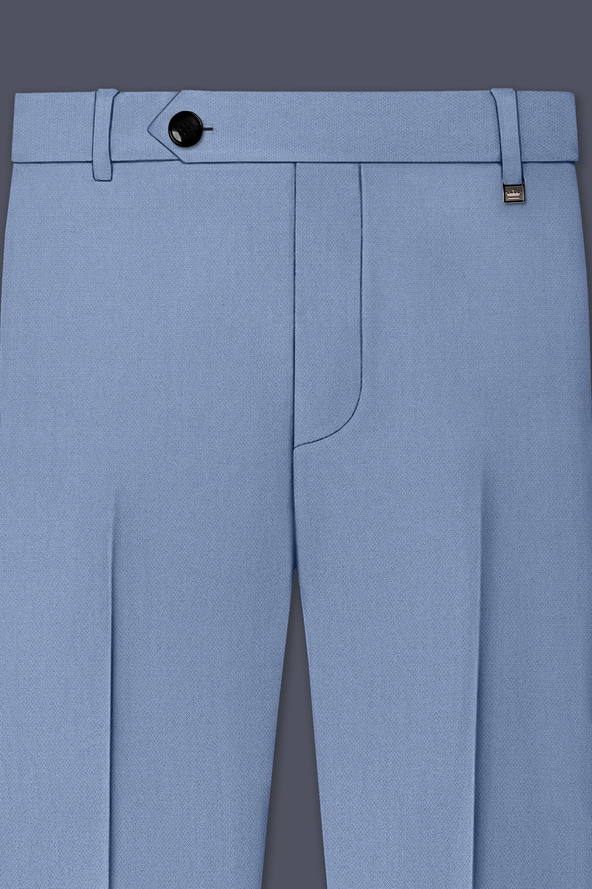 Harbor-Waterloo Blue Diamond Textured Wool Rich Slight Stretch Single Breasted Suit
