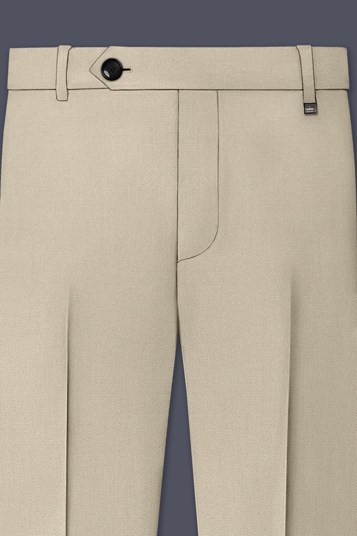 Vellum-Rodeo Cream Diamond Textured Wool Rich Slight Stretch Single Breasted Suit