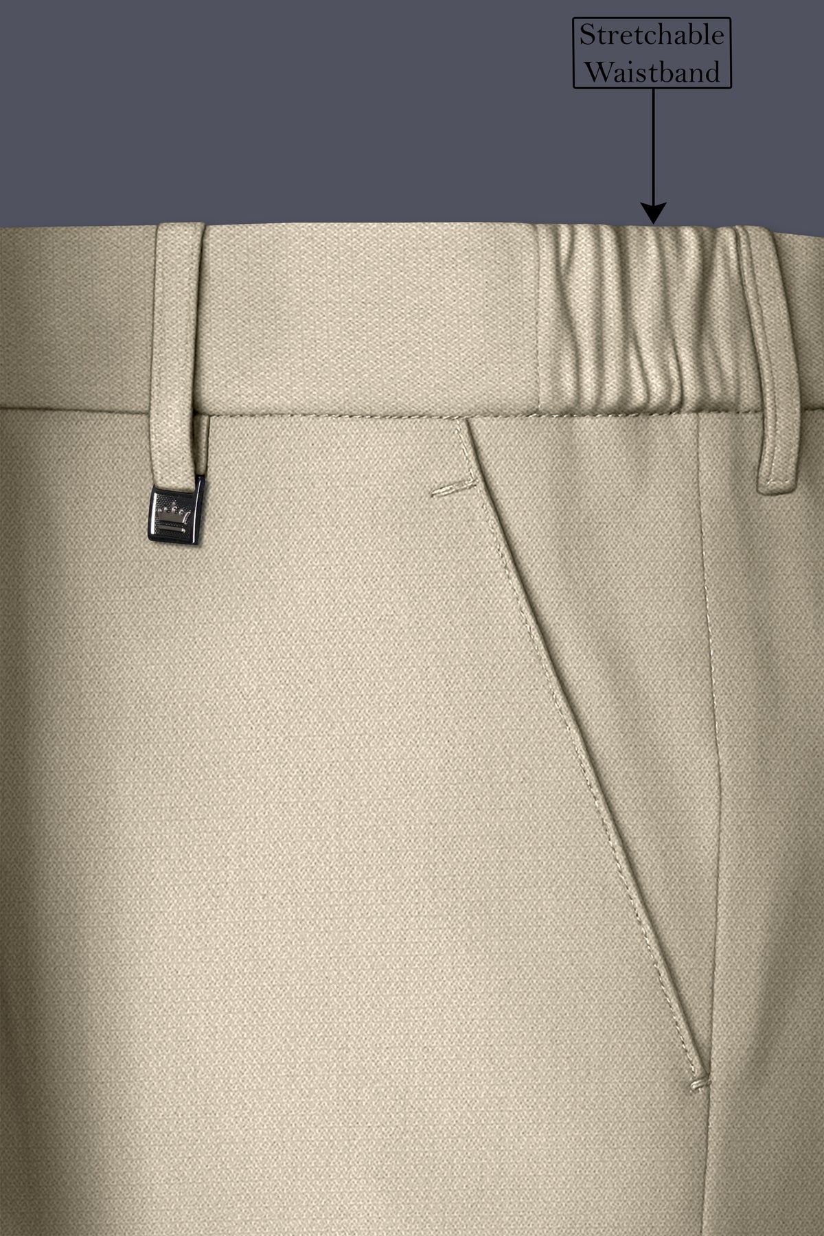 Vellum-Rodeo Cream Diamond Textured Wool Rich Slight Stretch Single Breasted Suit