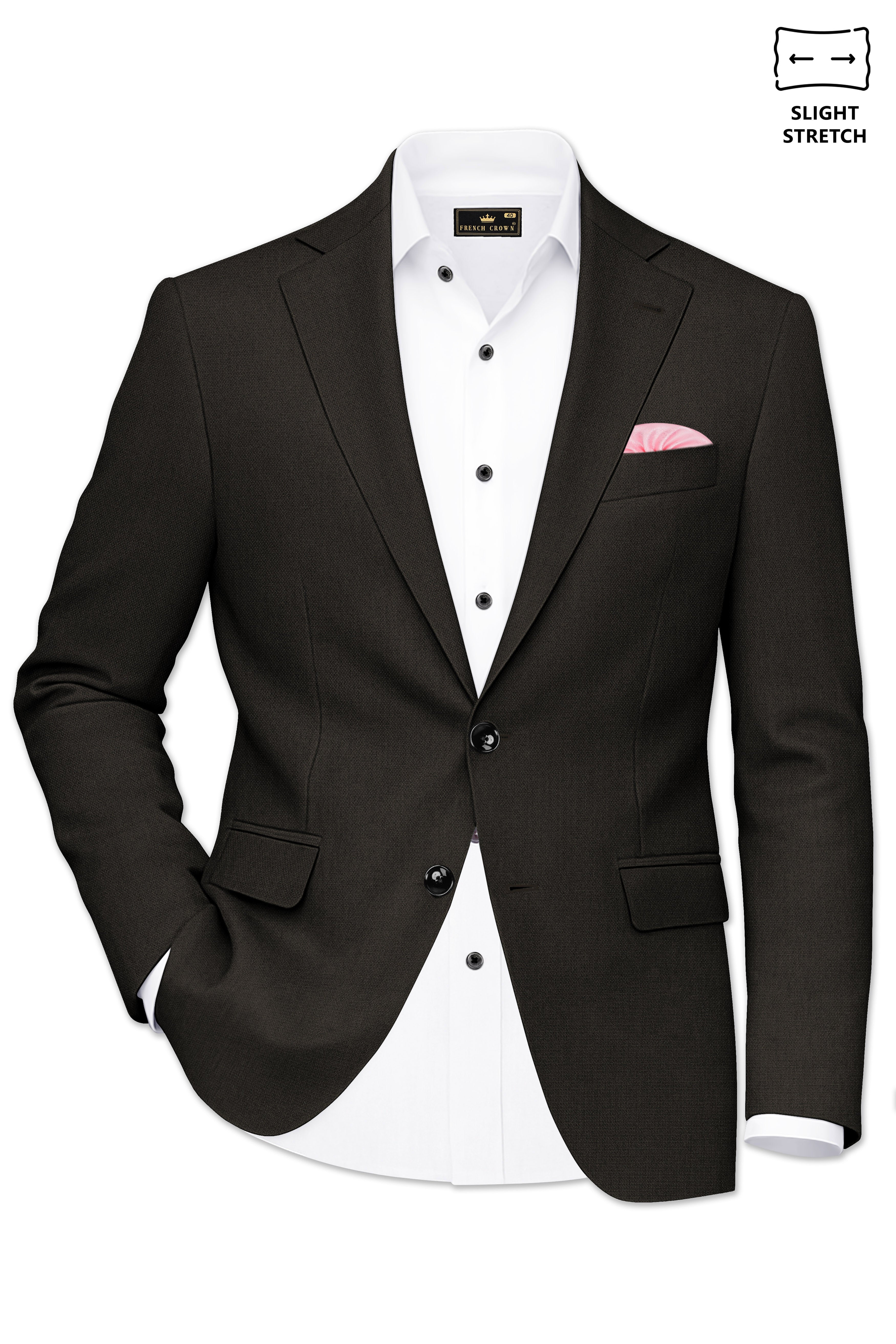 Velaro-Rangoon Green Diamond Textured Wool Rich Slight Stretch Single Breasted Suit