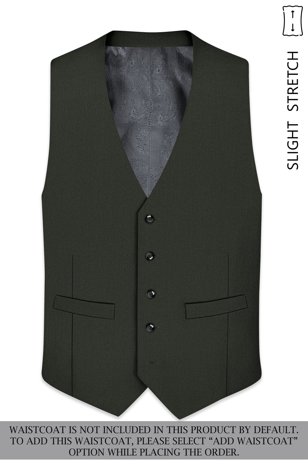 Velaro-Rangoon Green Diamond Textured Wool Rich Slight Stretch Single Breasted Suit