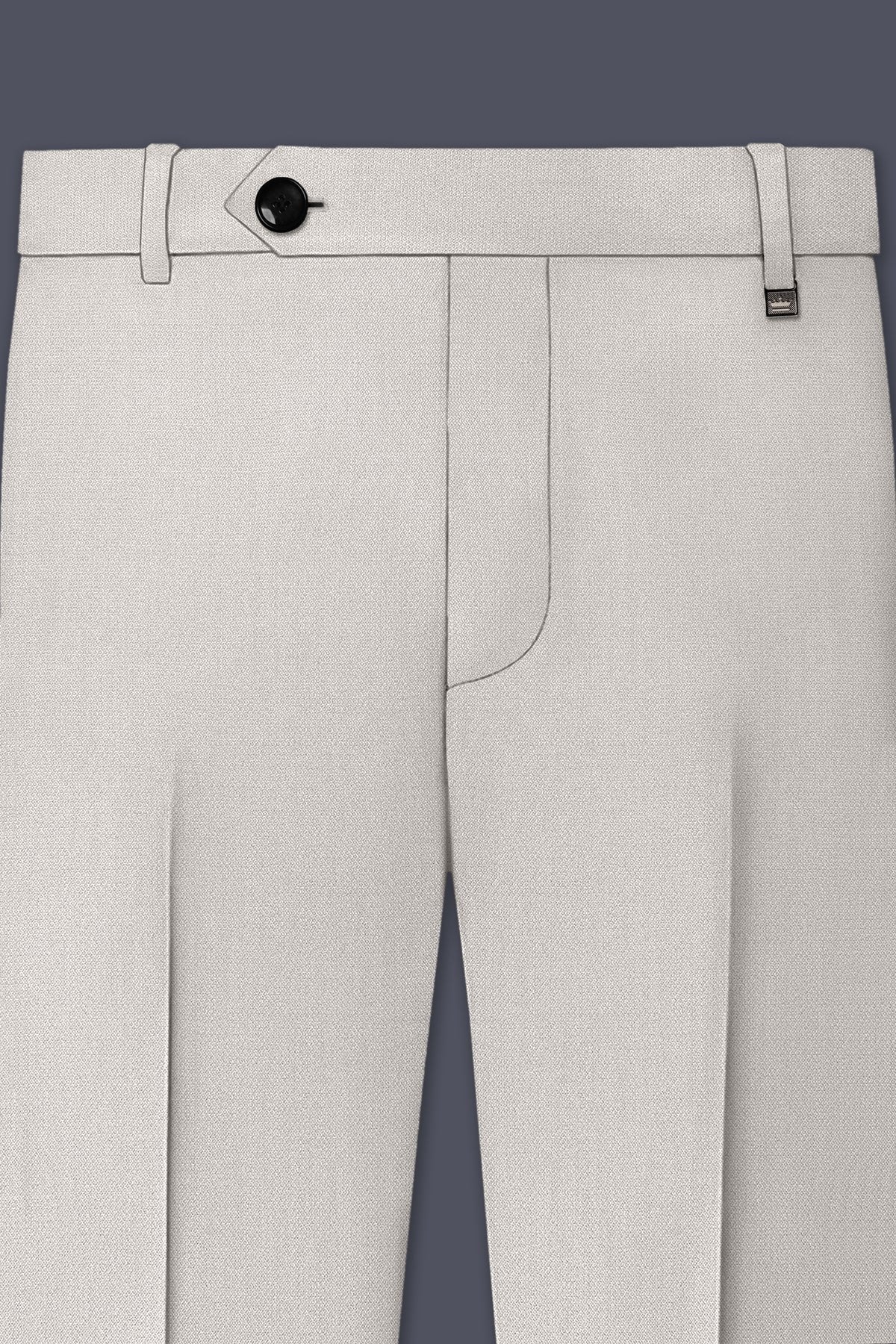 Helix-Fossil Gray Diamond Textured Wool Rich Slight Stretch Single Breasted Suit