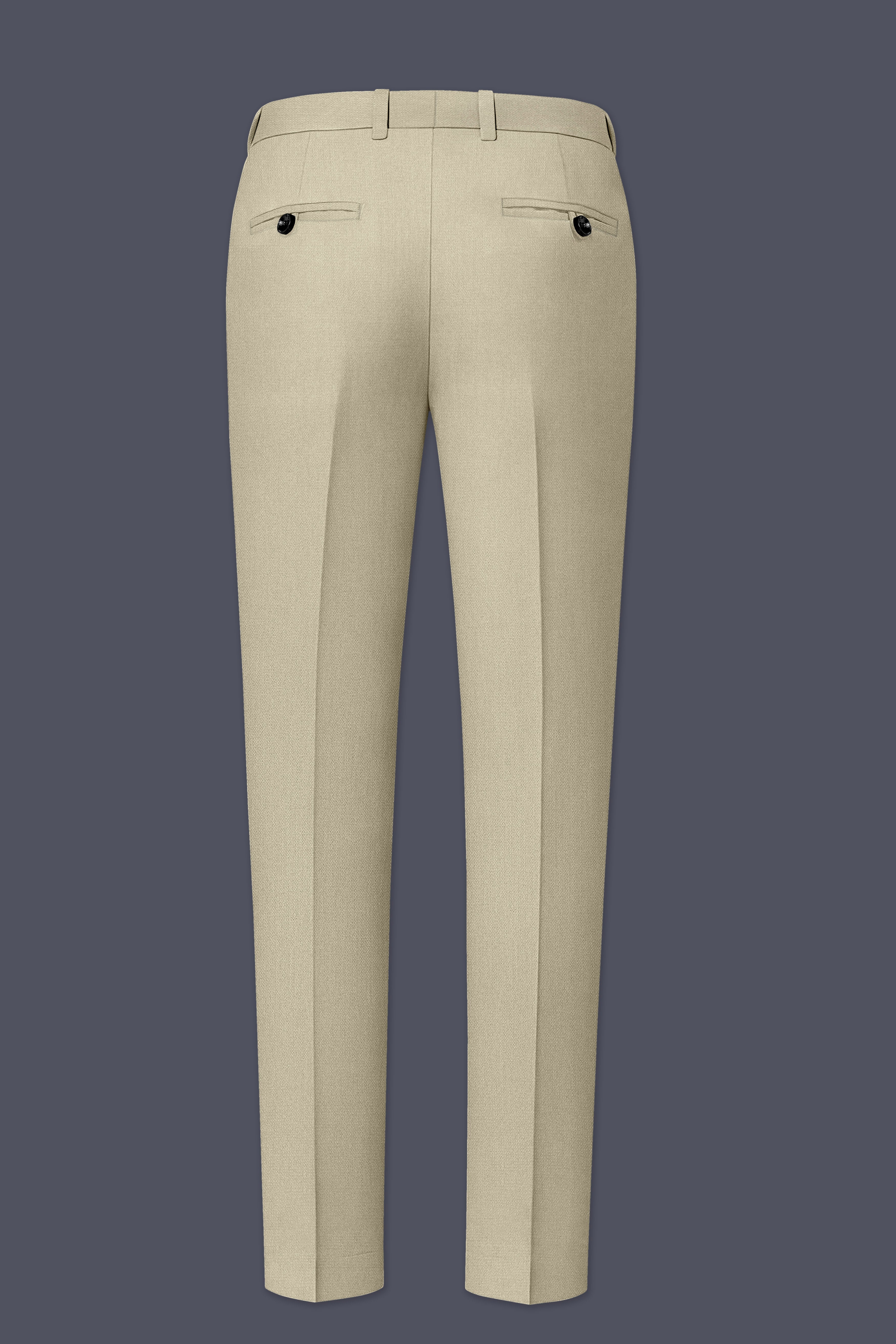 Cedar-Tallow Green Diamond Textured Wool Rich Slight Stretch Single Breasted Suit