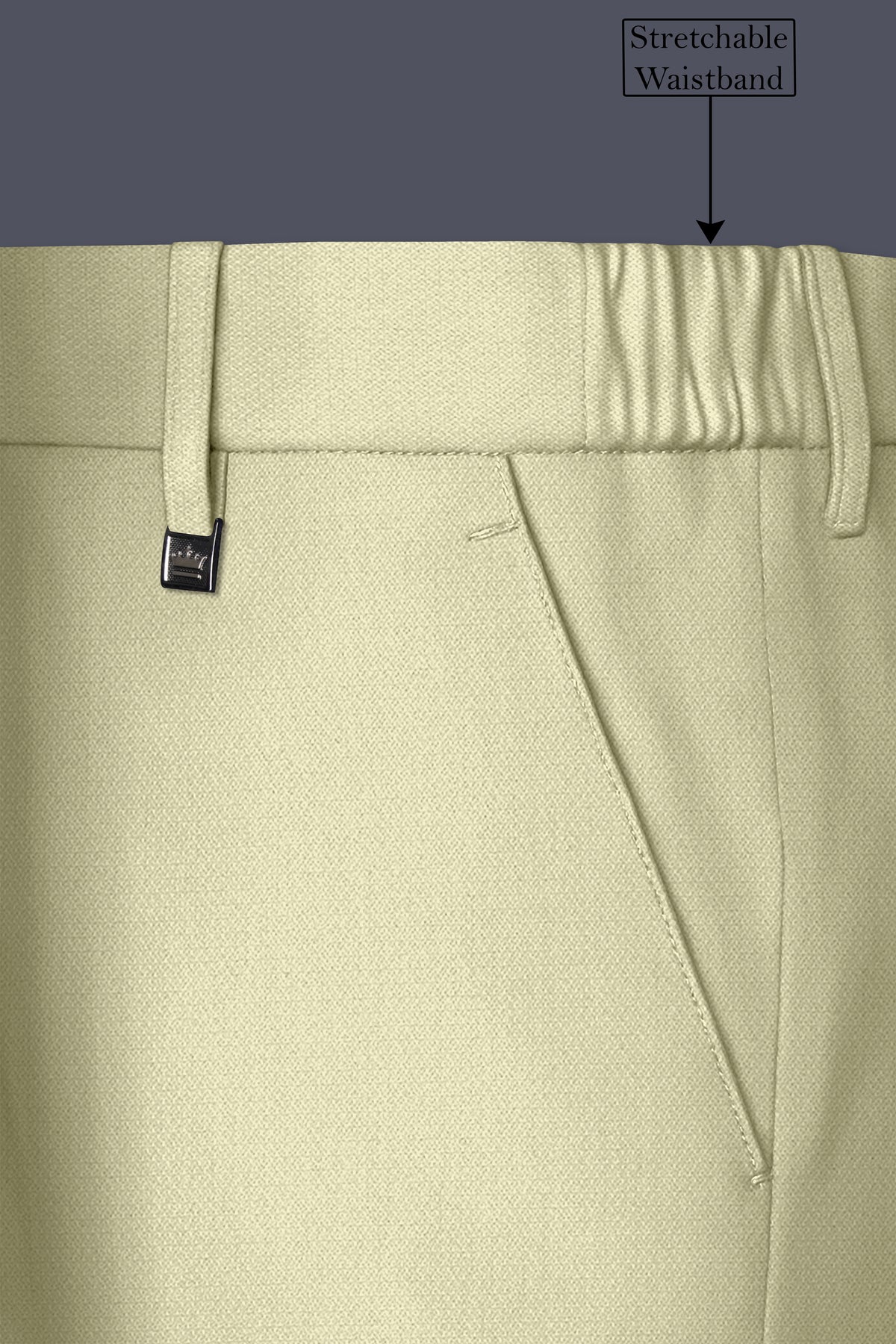 Cedar-Tallow Green Diamond Textured Wool Rich Slight Stretch Single Breasted Suit