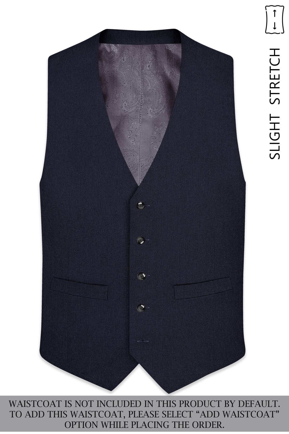 Vesper-Bastille Purple Diamond Textured Wool Rich Slight Stretch Single Breasted Suit