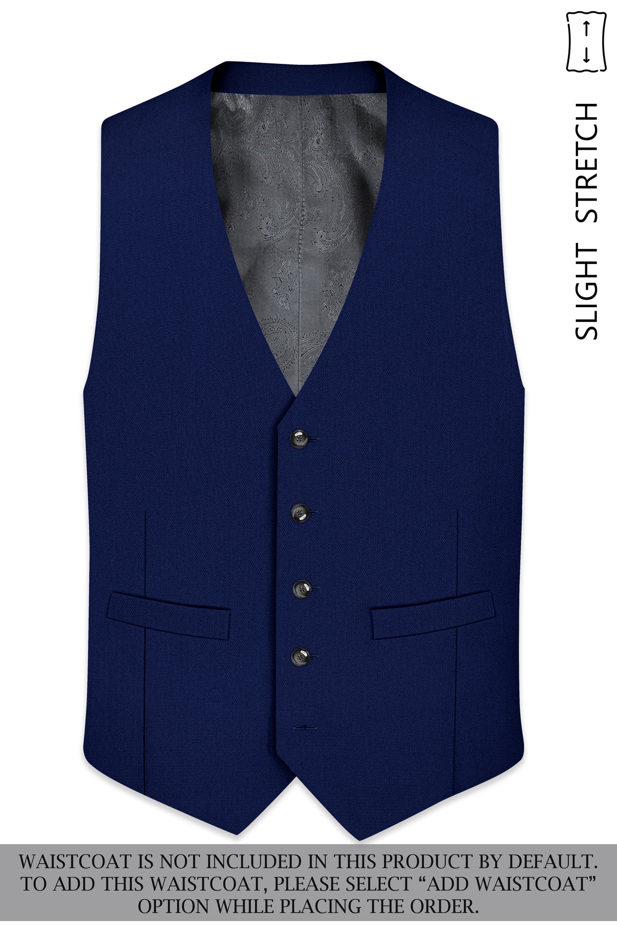 Orion-Vulcan Blue Diamond Textured Wool Rich Slight Stretch Single Breasted Suit