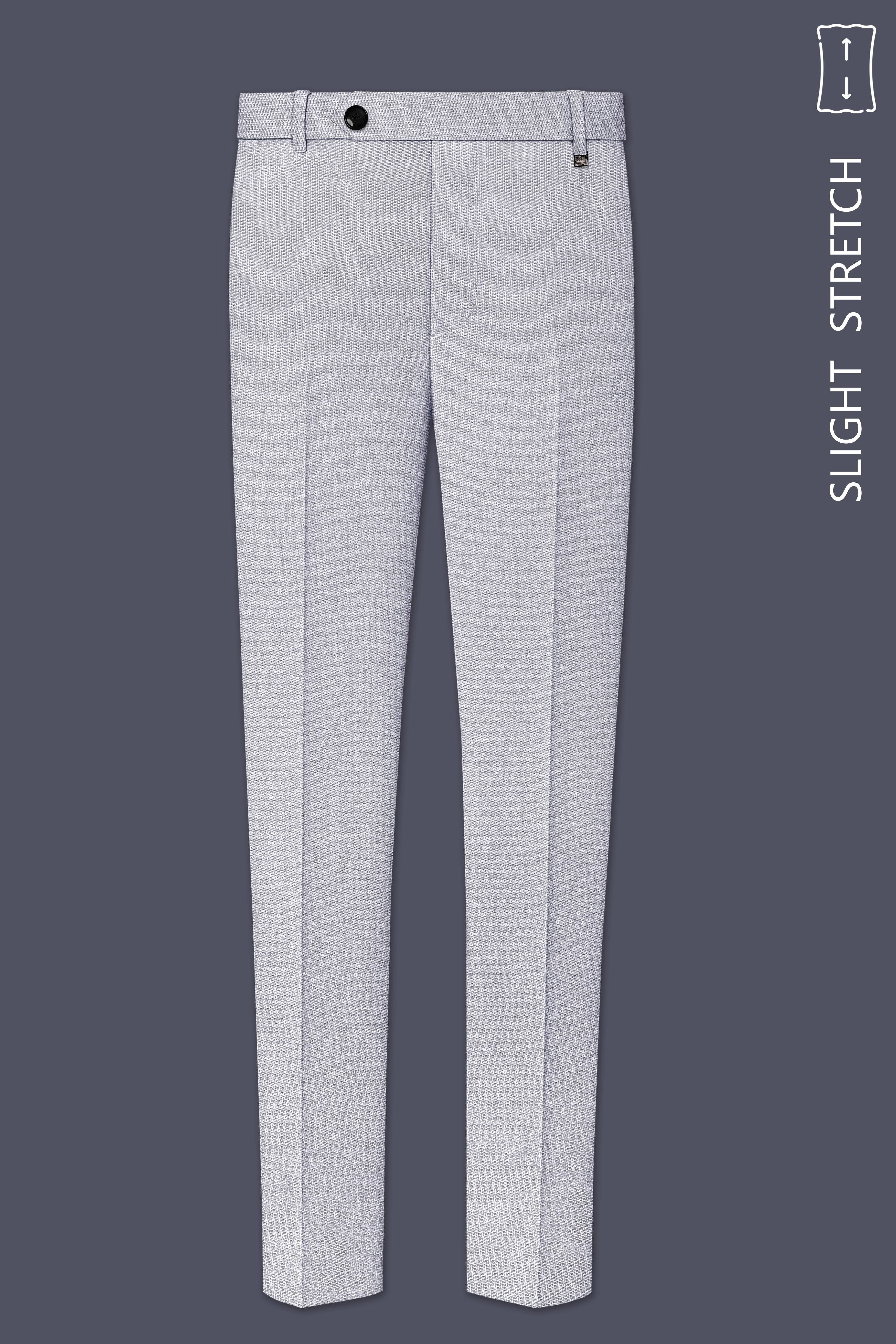 Prism-Chalice Gray Diamond Textured Wool Rich Slight Stretch Double Breasted Suit