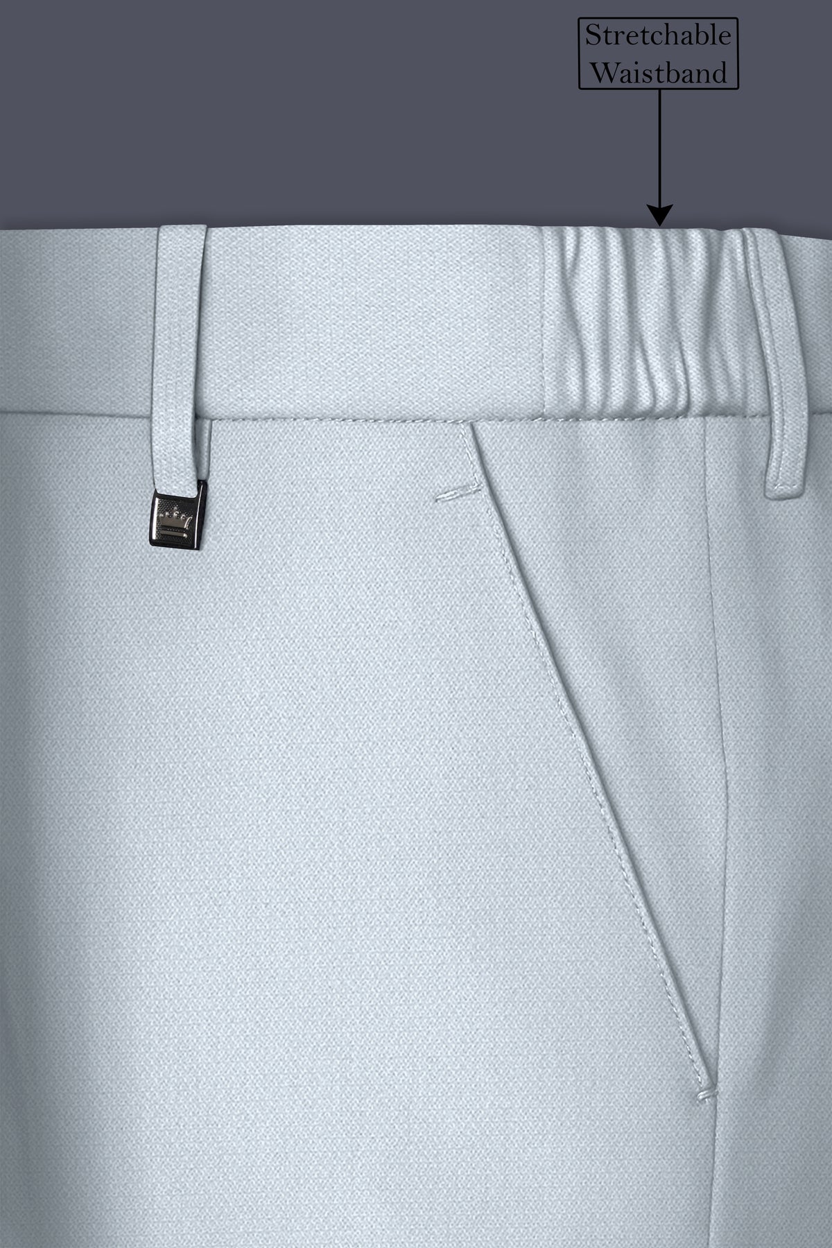 Prism-Chalice Gray Diamond Textured Wool Rich Slight Stretch Double Breasted Suit