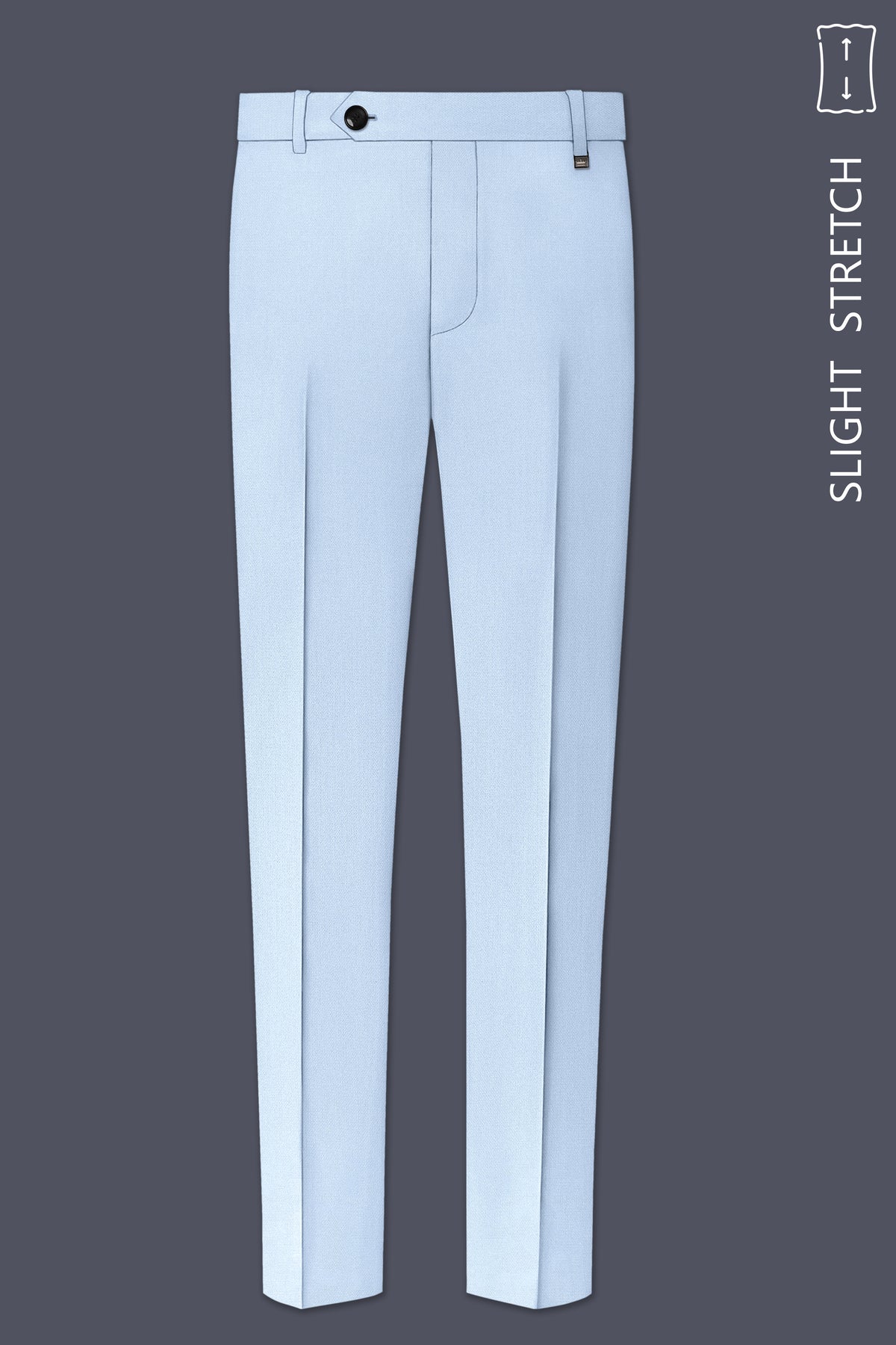 Azure-Heather Blue Diamond Textured Wool Rich Slight Stretch Double Breasted Suit